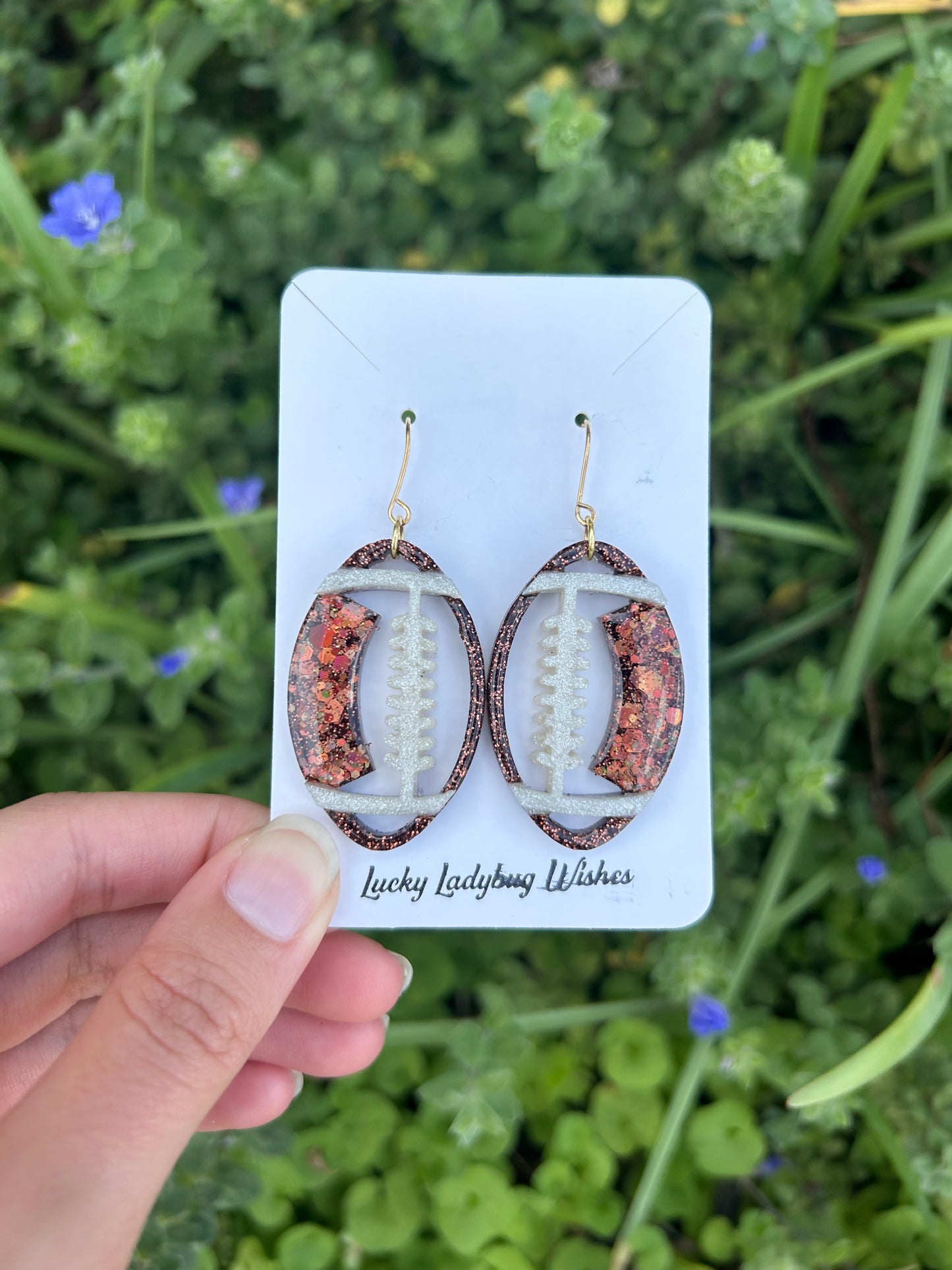 Football earrings