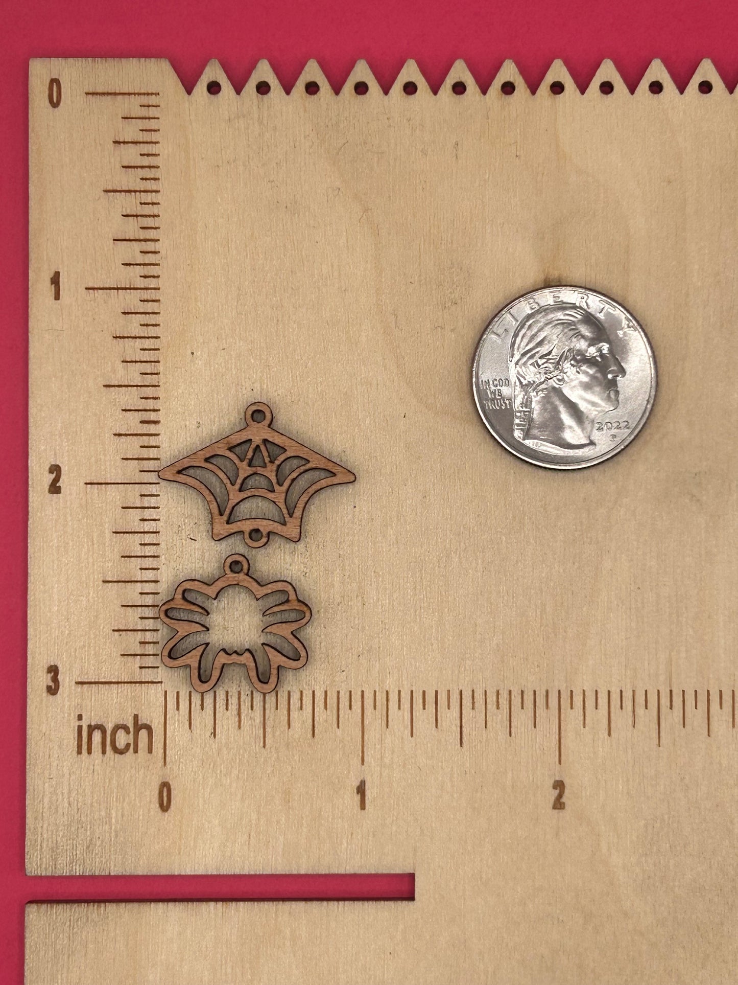 Blank 2 Piece Spiderweb wooden bezels