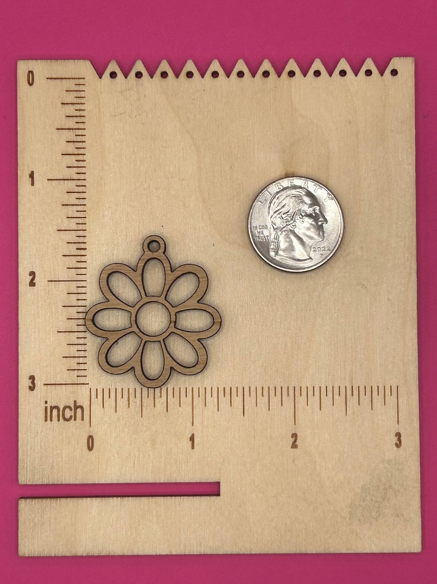 Blank daisy wooden bezel