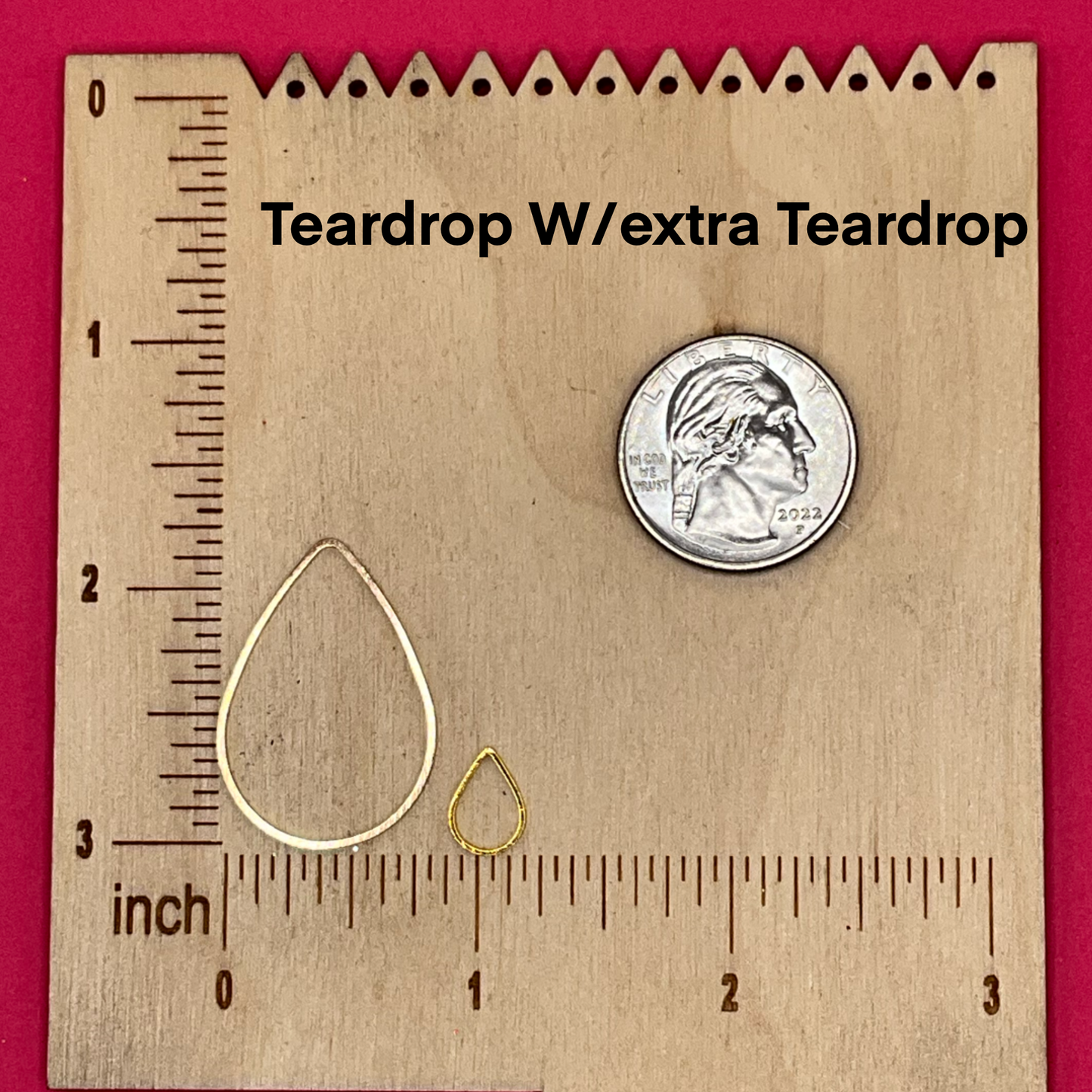 Teardrop metal bezels