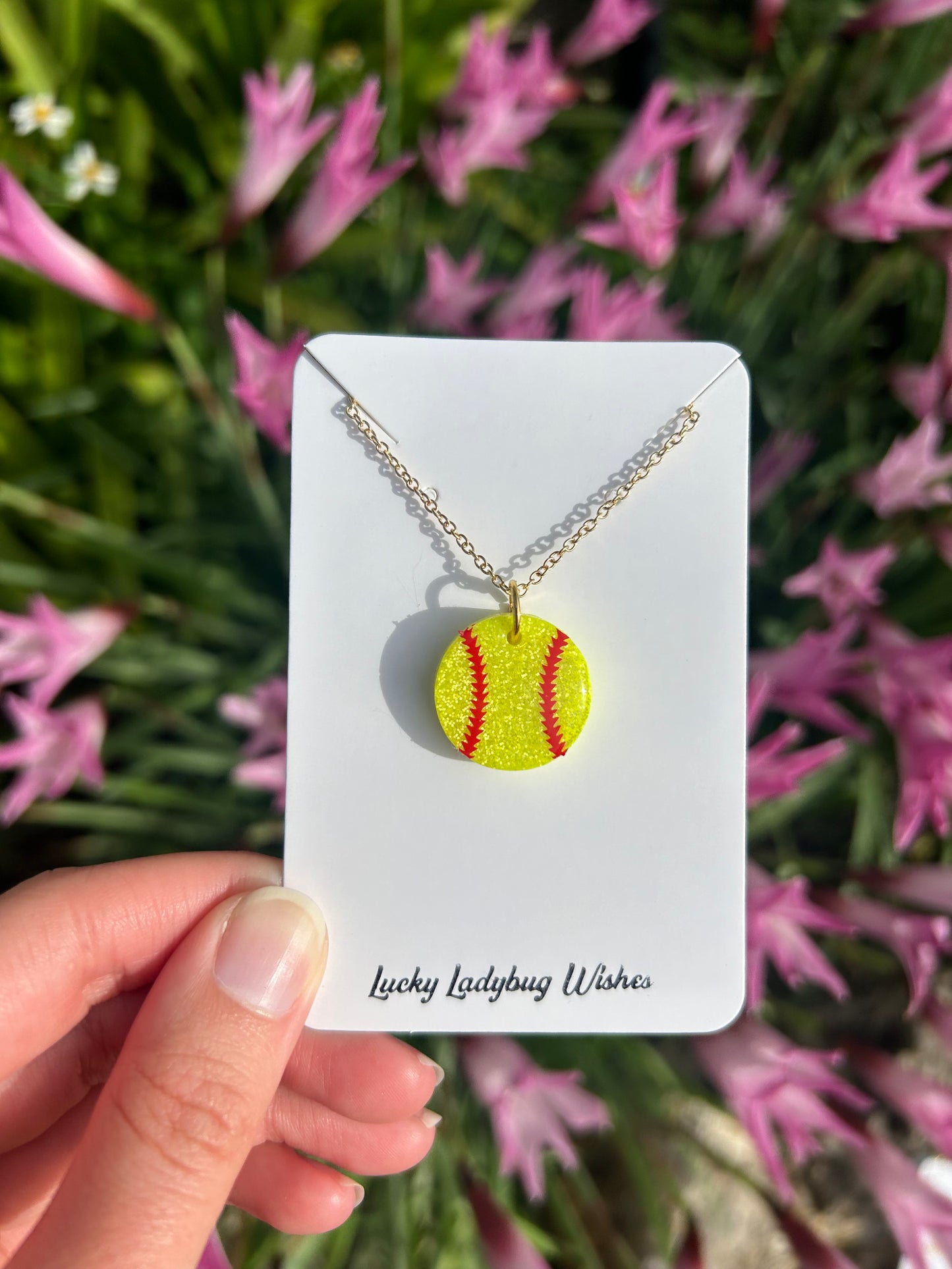 Softball necklace