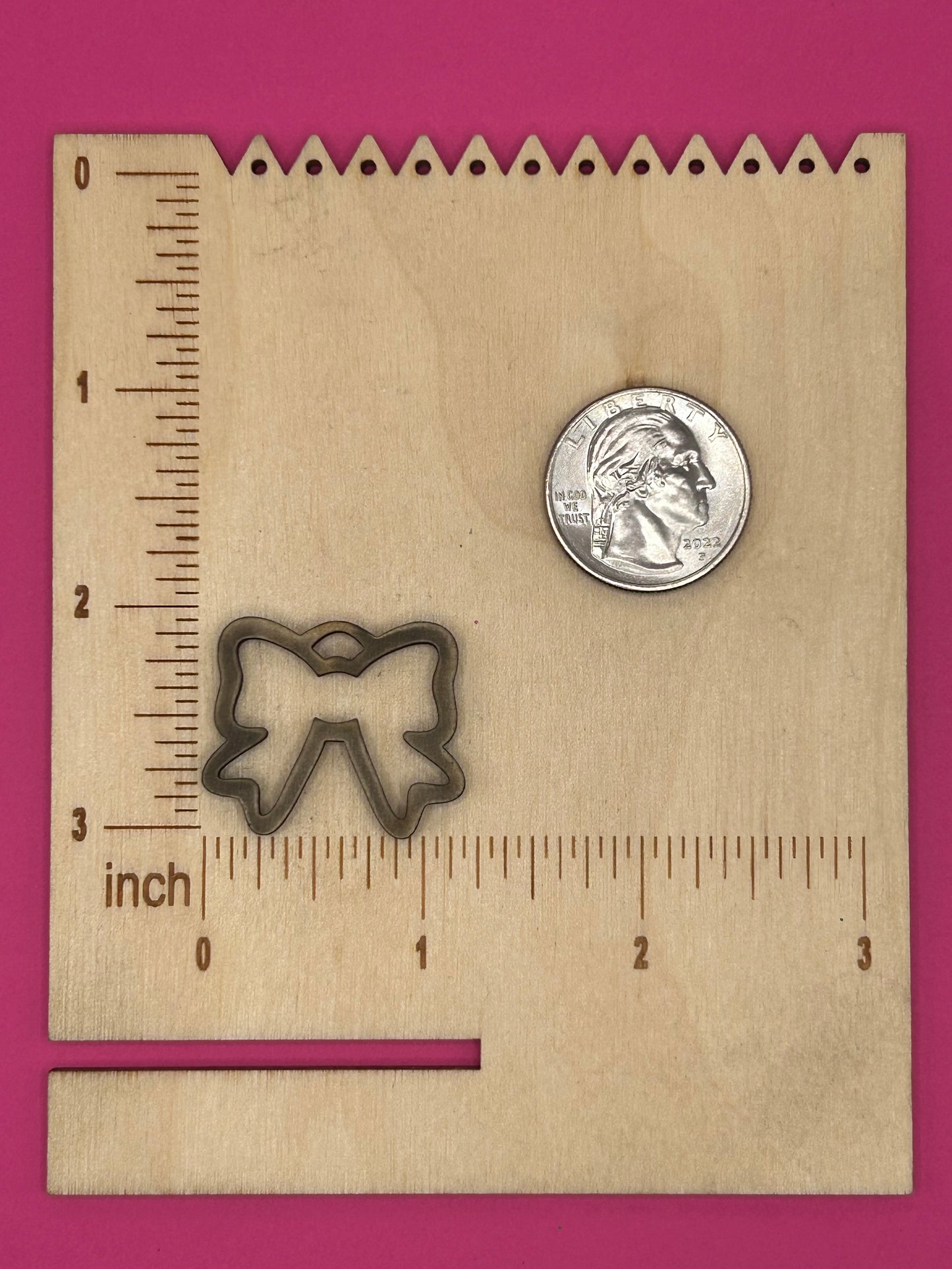 Blank bow wooden bezel
