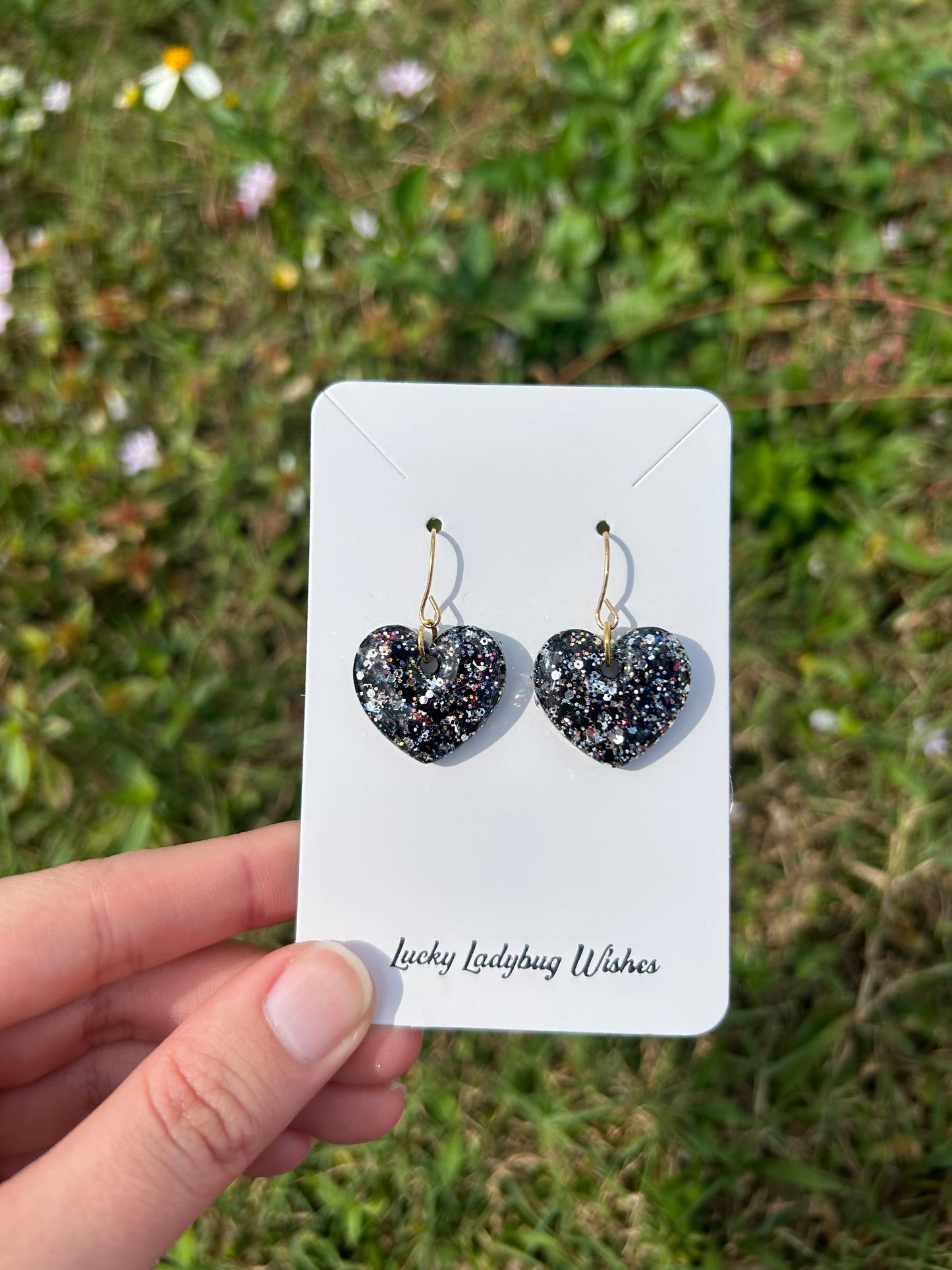 Small eclipse earrings