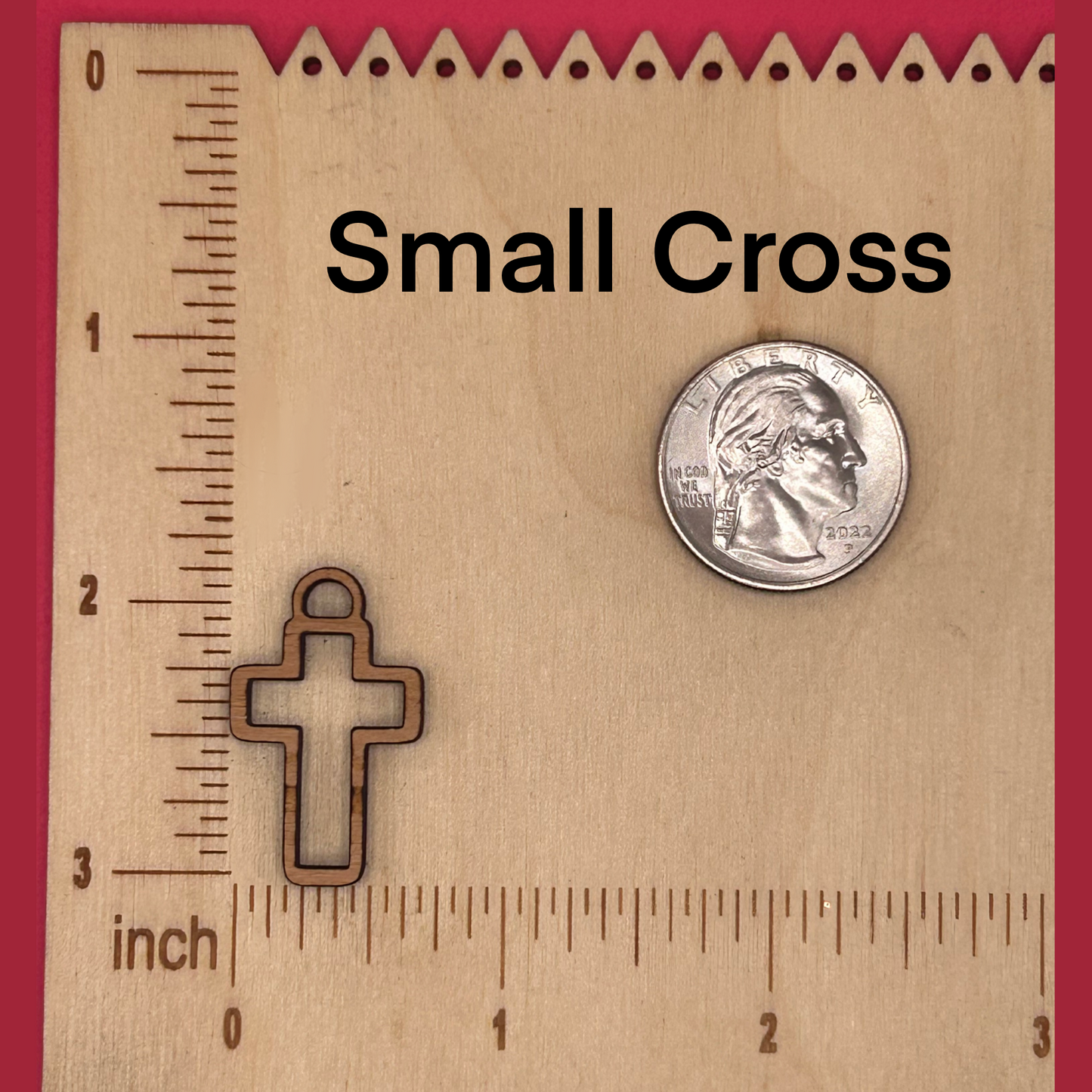 Blank cross wooden bezels