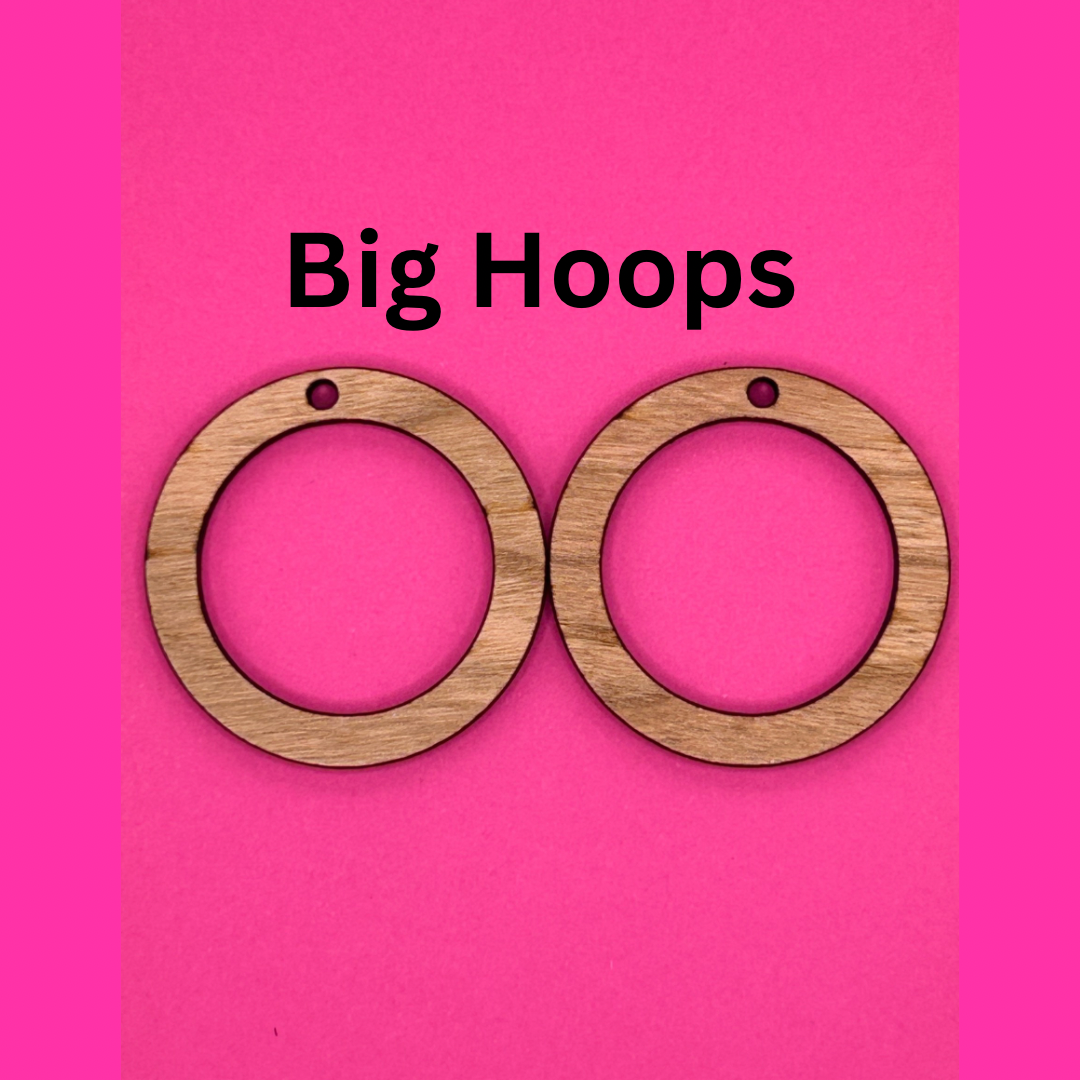 Blank hoops wooden bezels