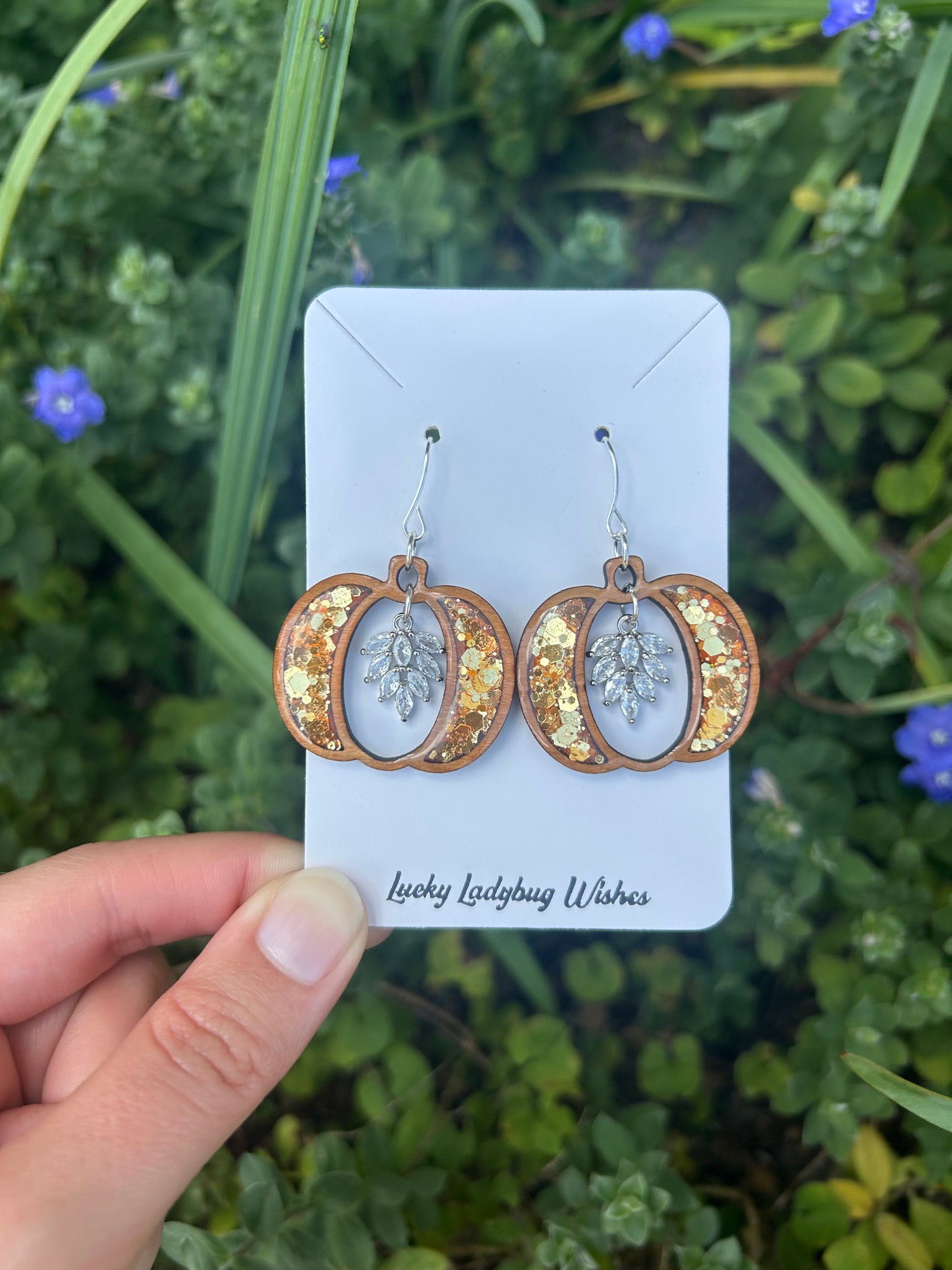 Diamond Pumpkin earrings