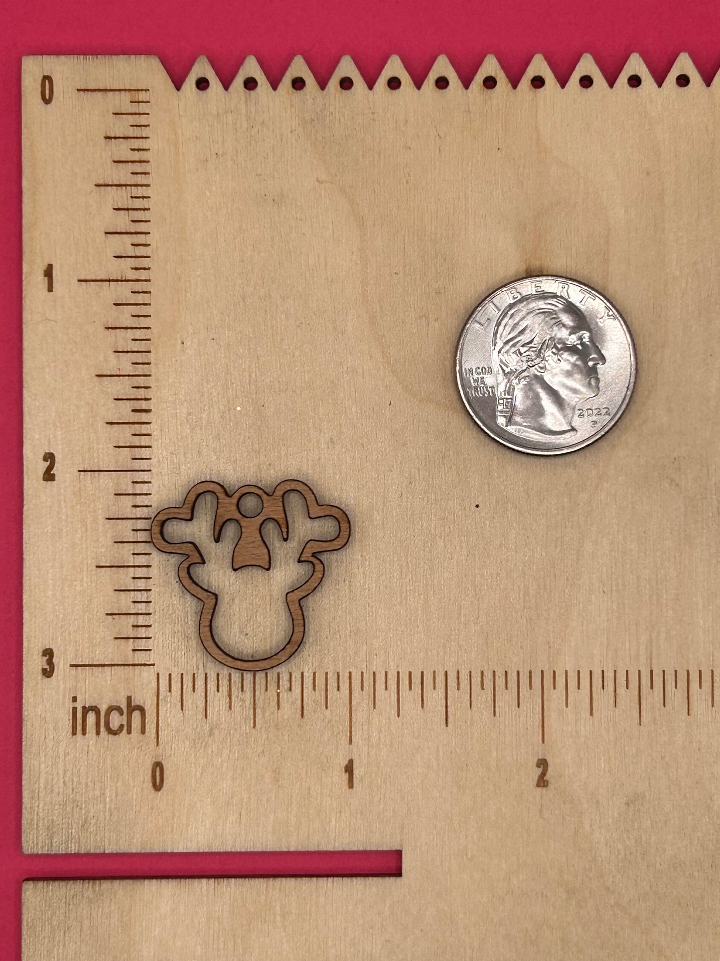 Blank Reindeer wooden bezel