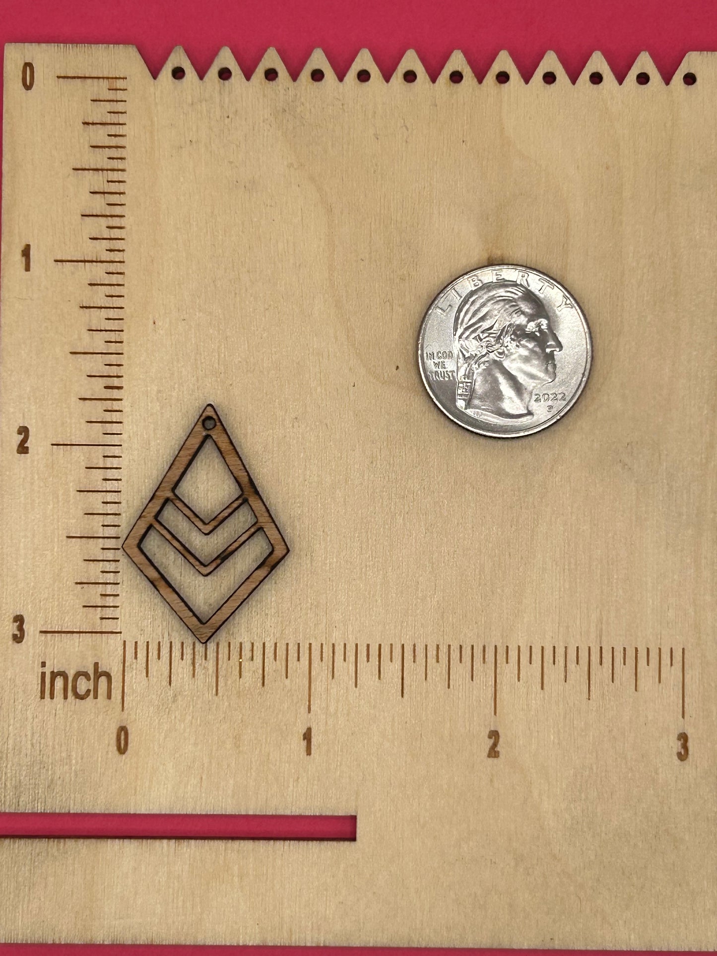 Blank Chevron Statement wooden bezels