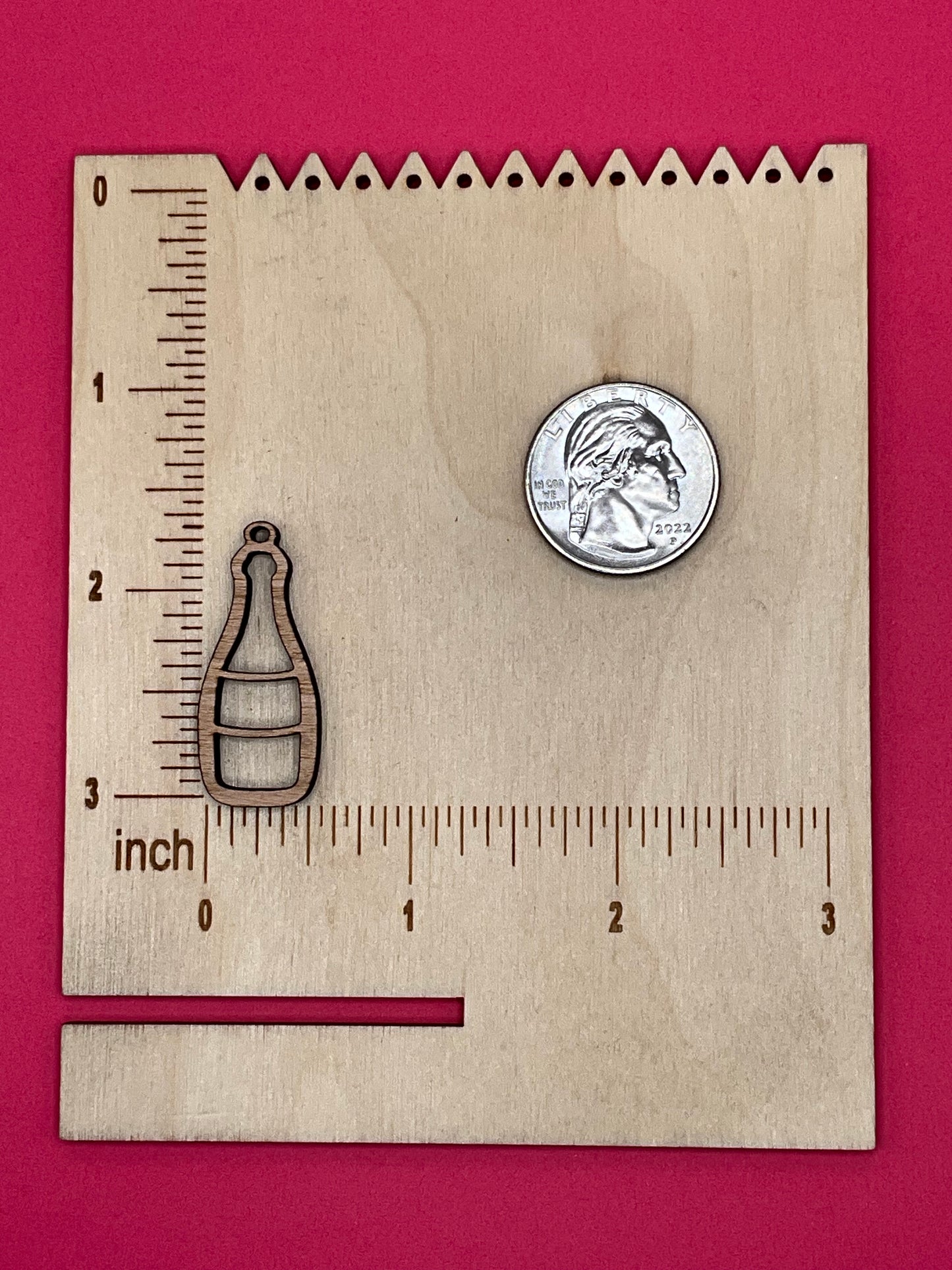 Blank Wine bottle wooden bezels