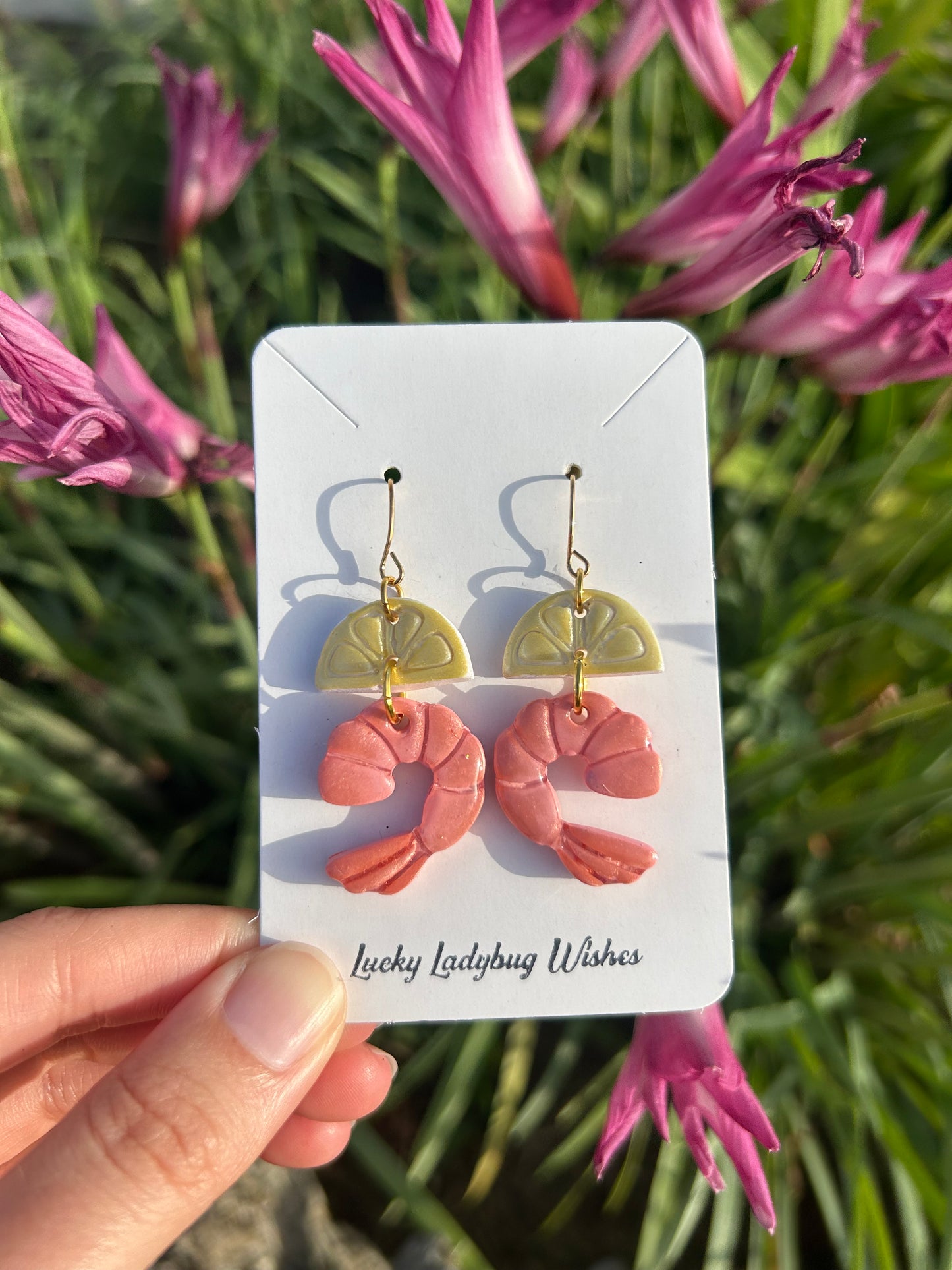 Shrimp earrings