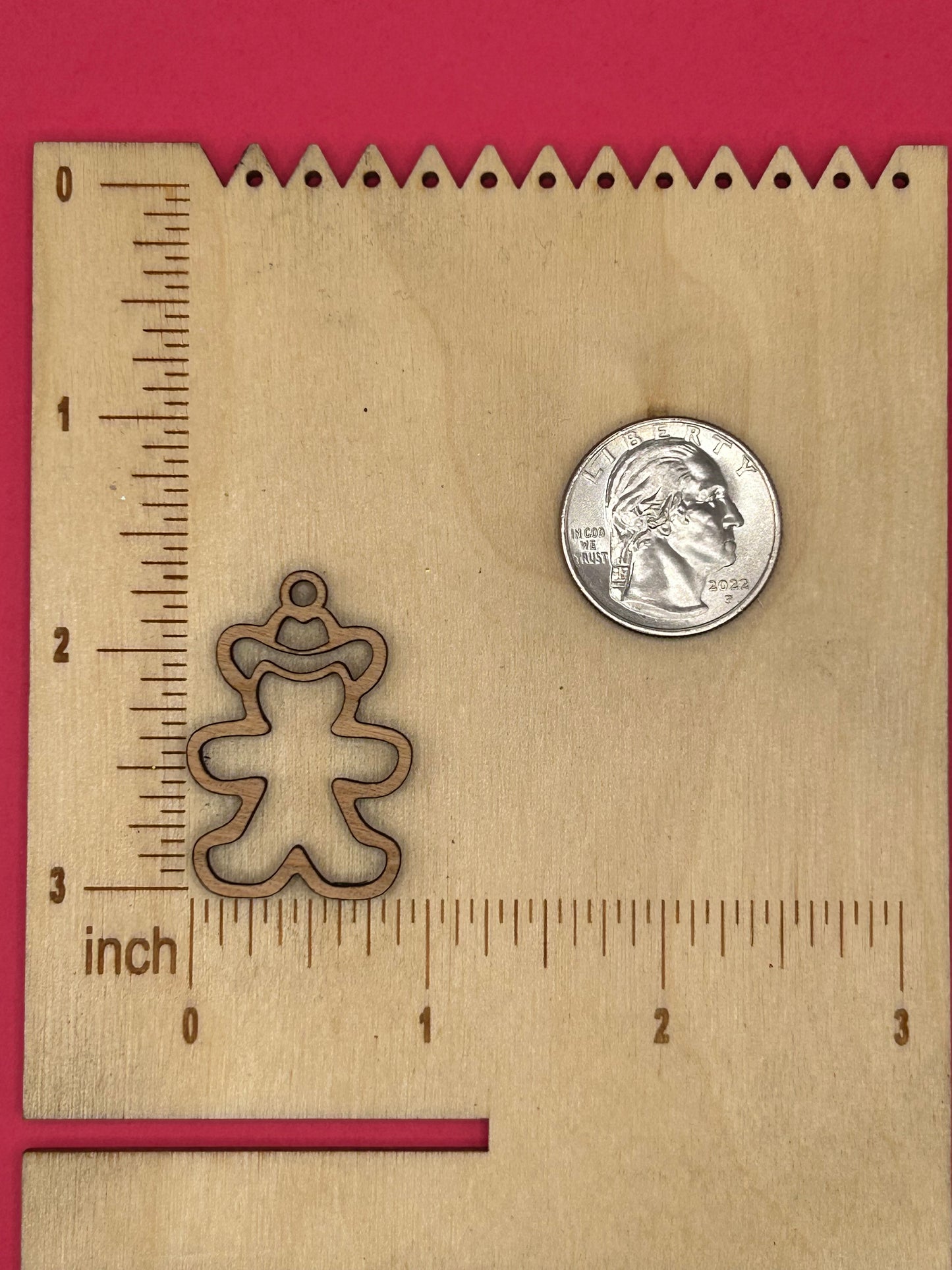 Blank Cowgirl Gingerbread wooden bezel