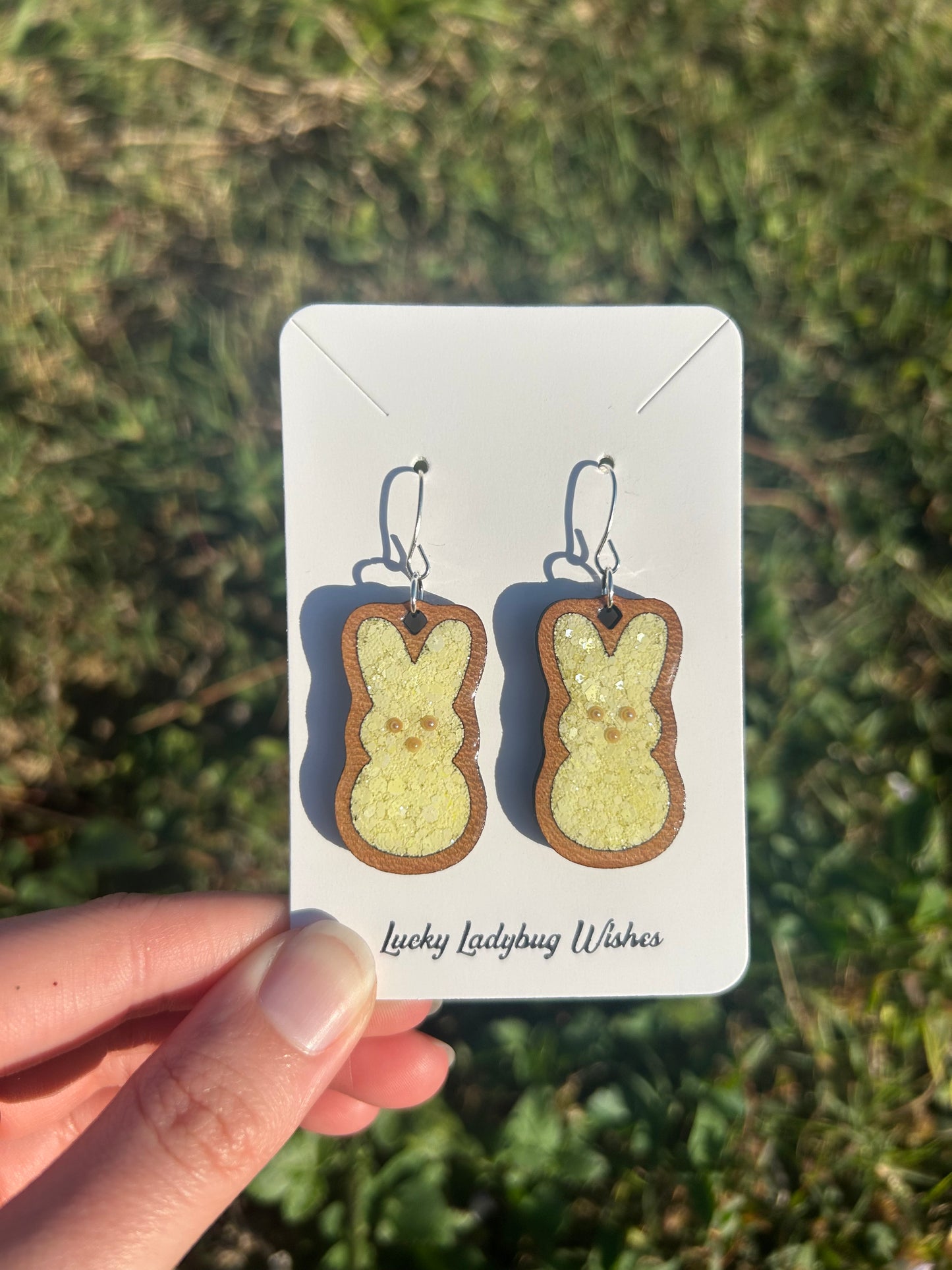 Peep Bunny earrings
