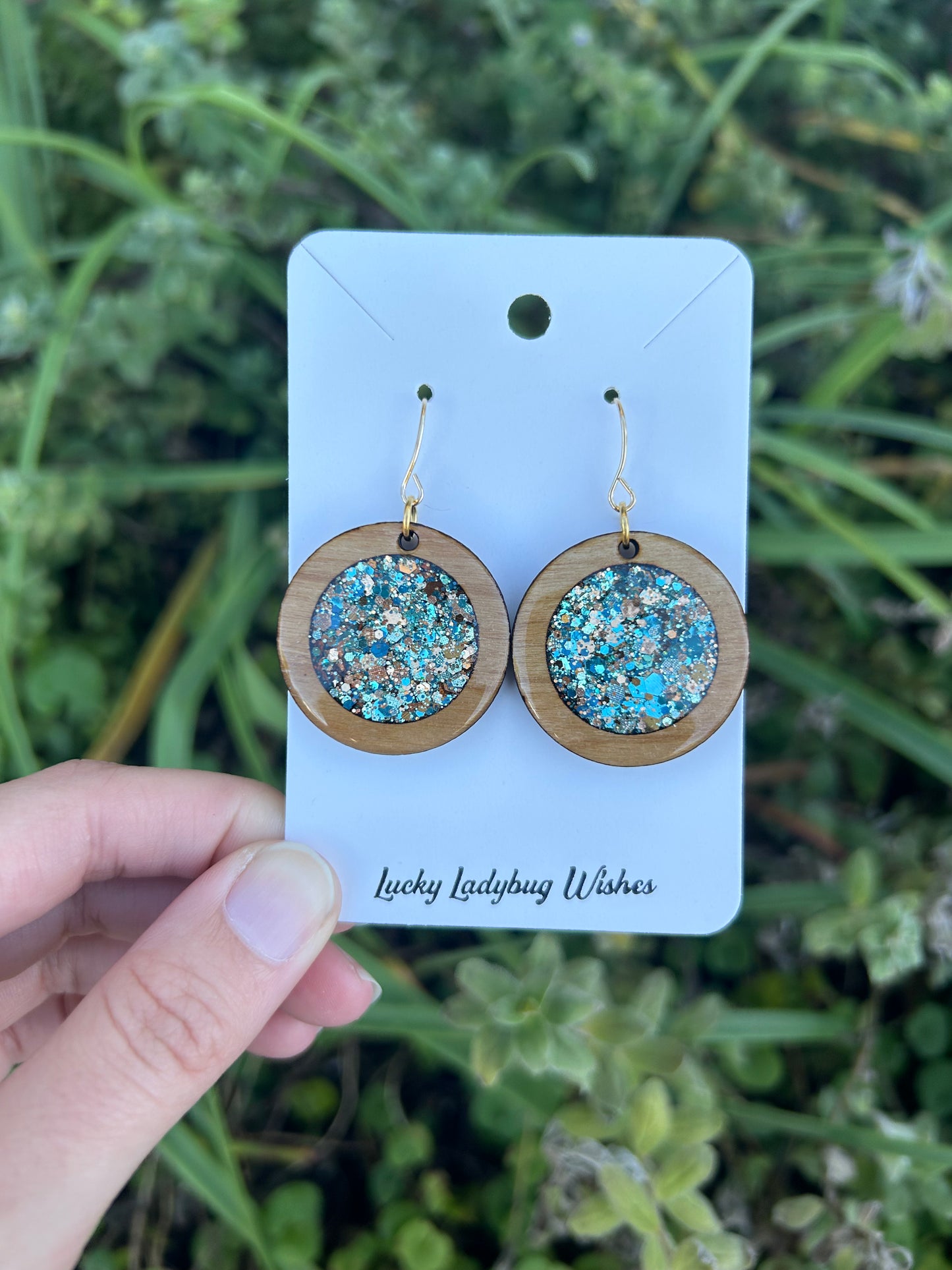 Cleo wooden earrings