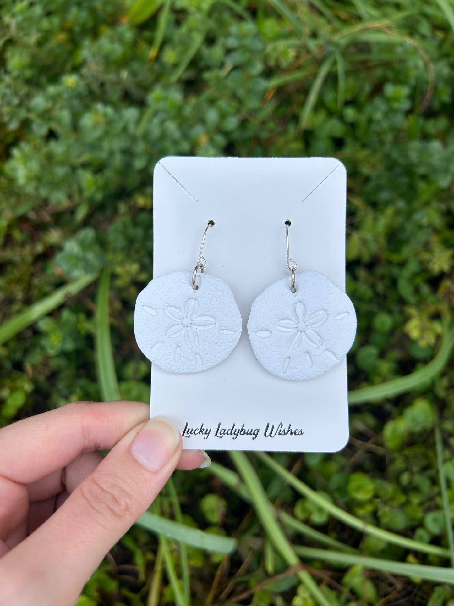 Sand-dollar earrings