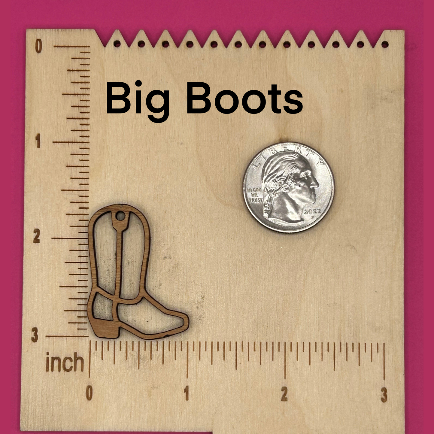 Blank cowgirl boots wooden bezels