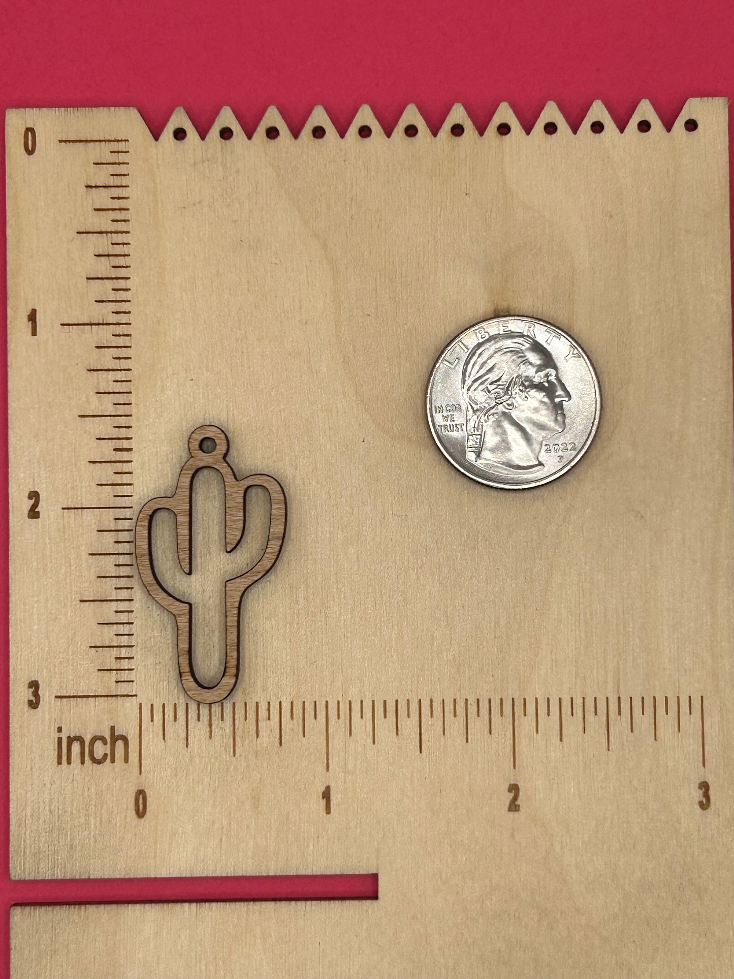 Blank cactus wooden bezels