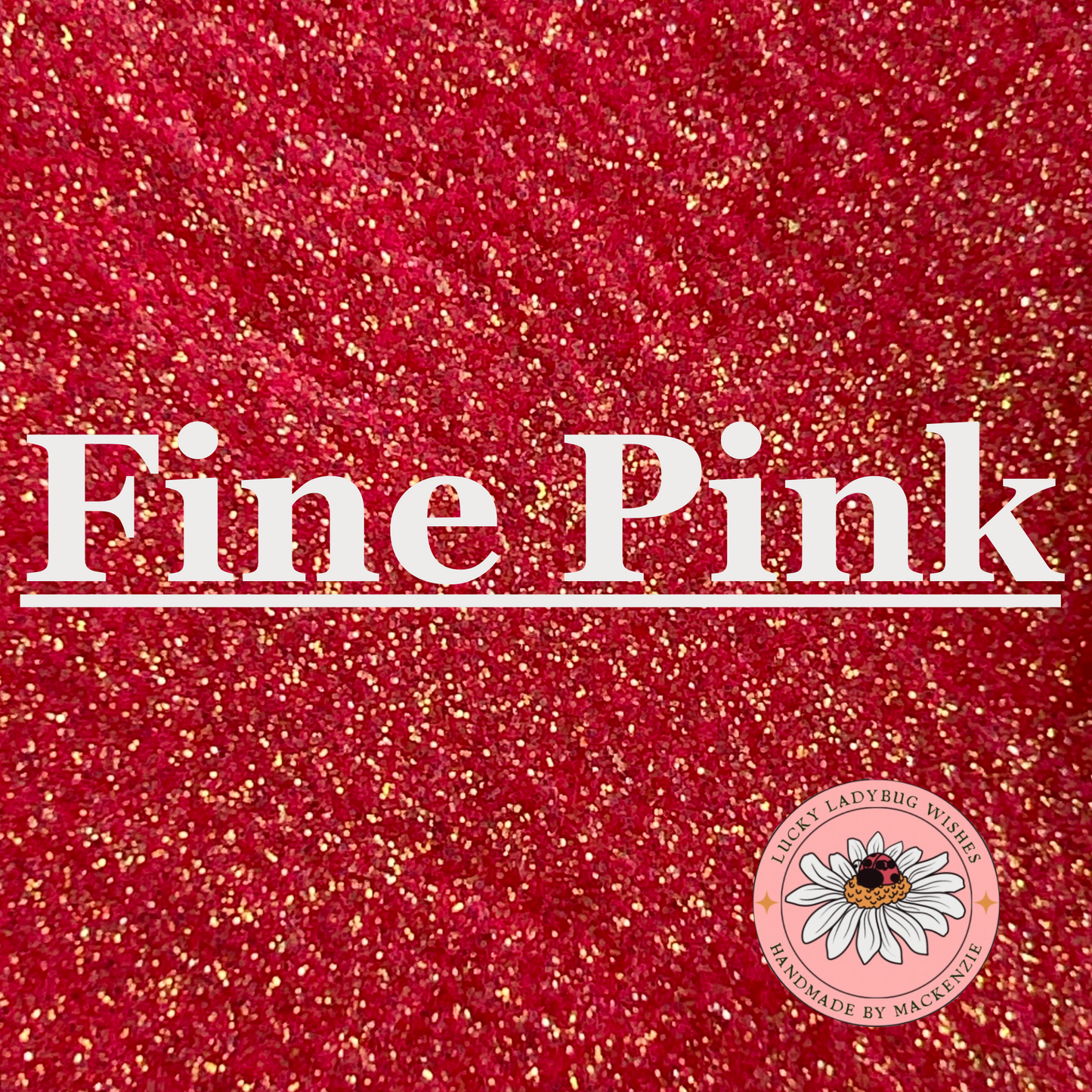 Fine Pink fluorescent Glitter