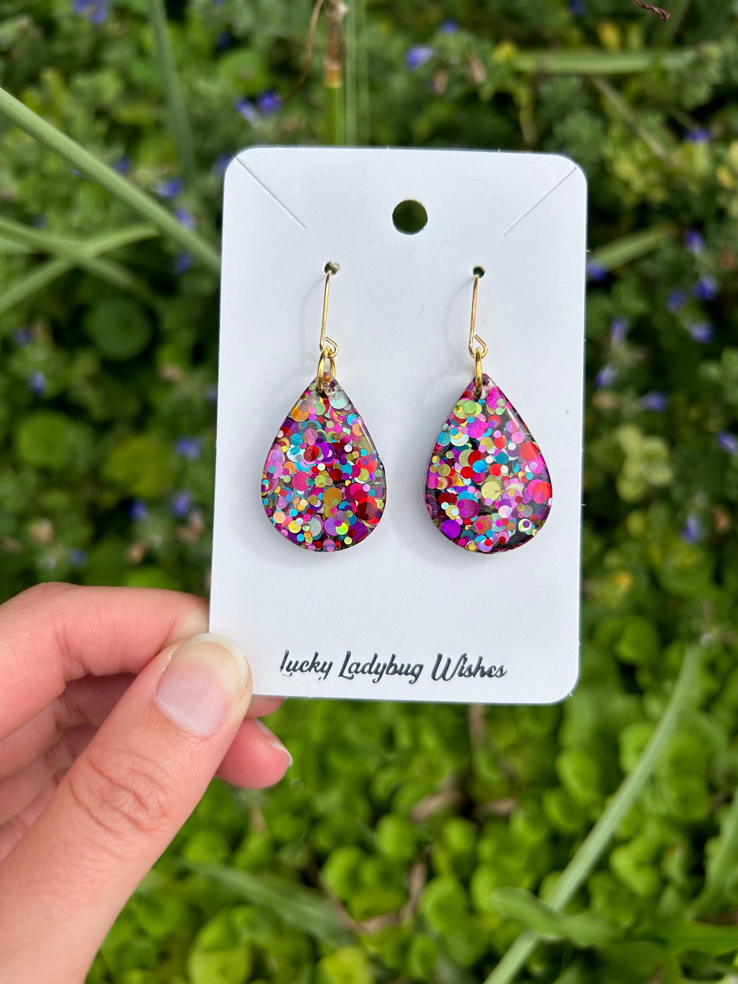 Rainbow Dots glitter