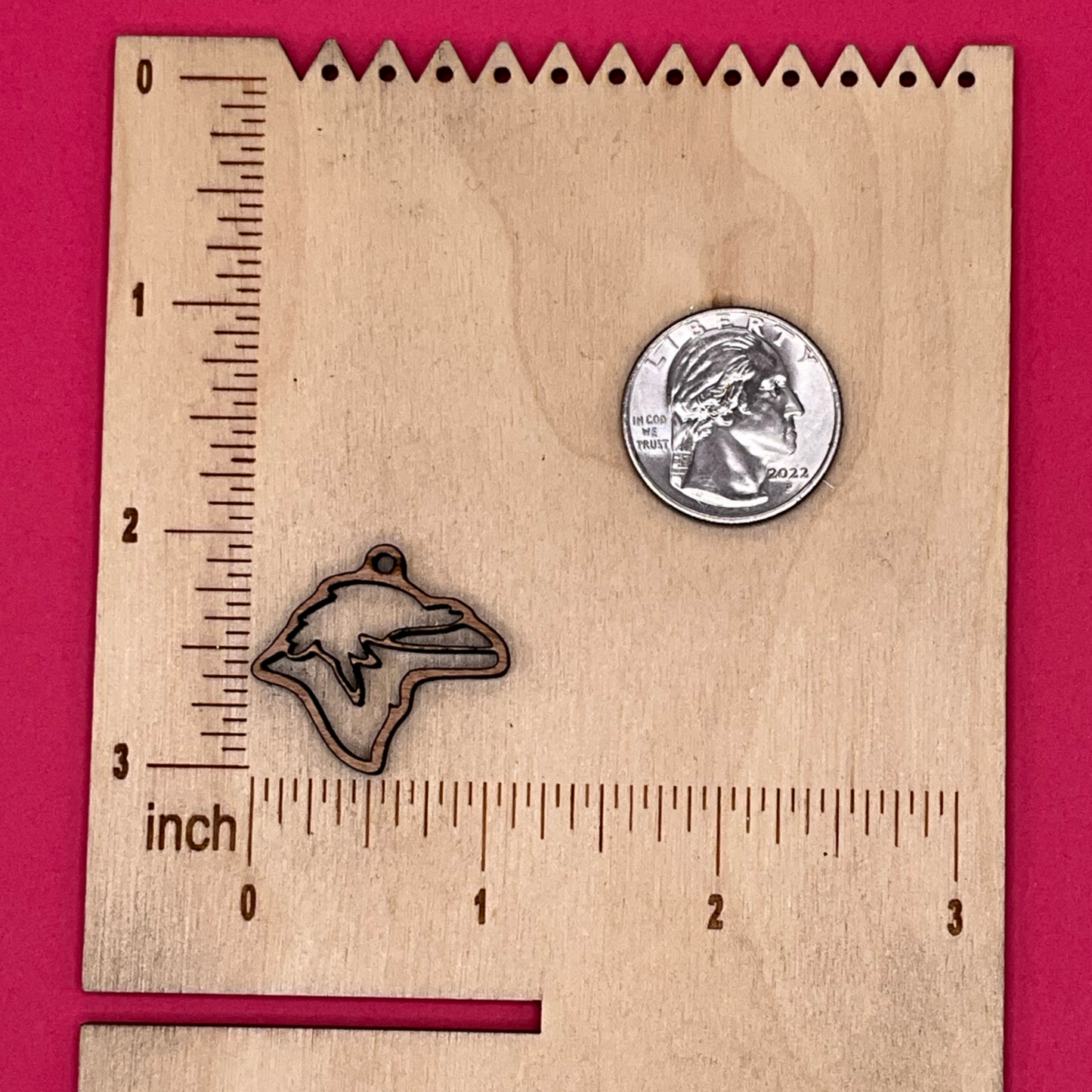 Blank Raven Mascot Custom wooden bezel