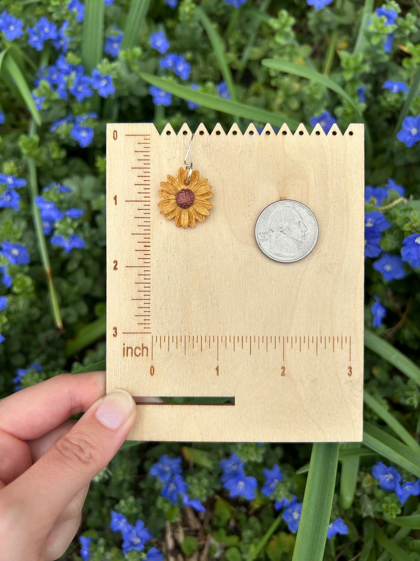 Sunflower earrings