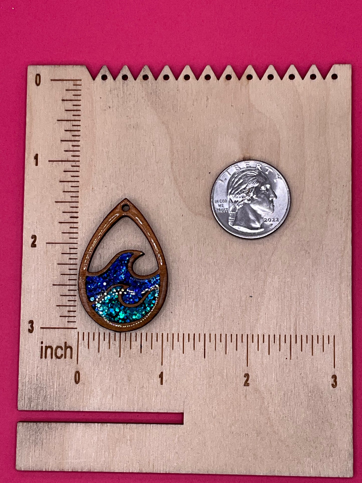 Custom Double Wave Teardrop