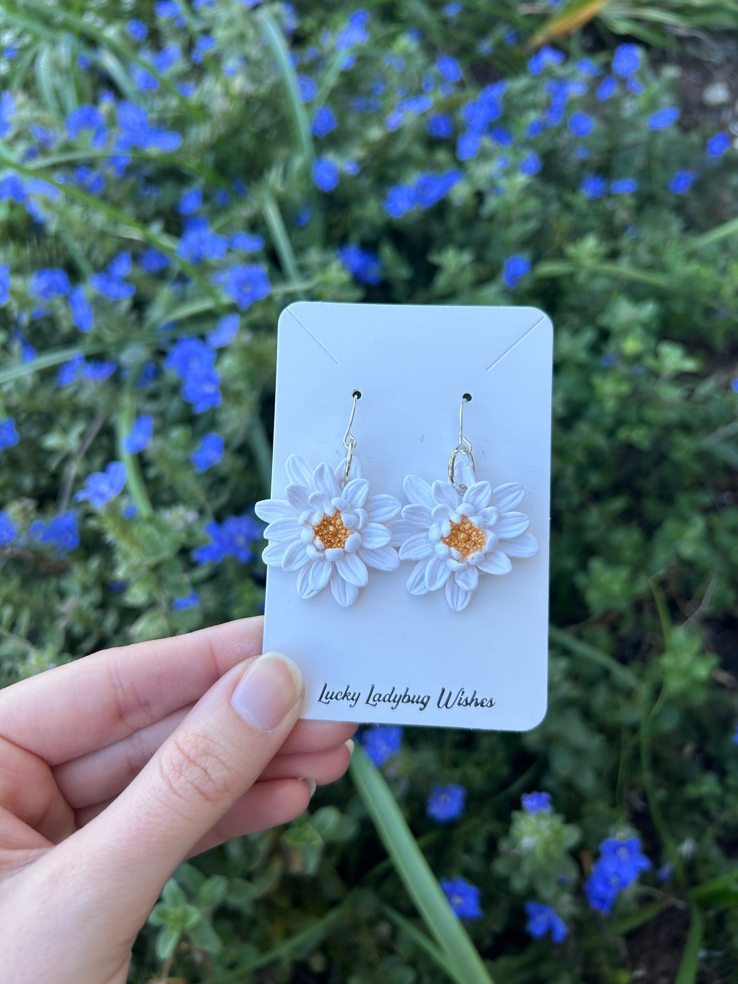 Peony earrings