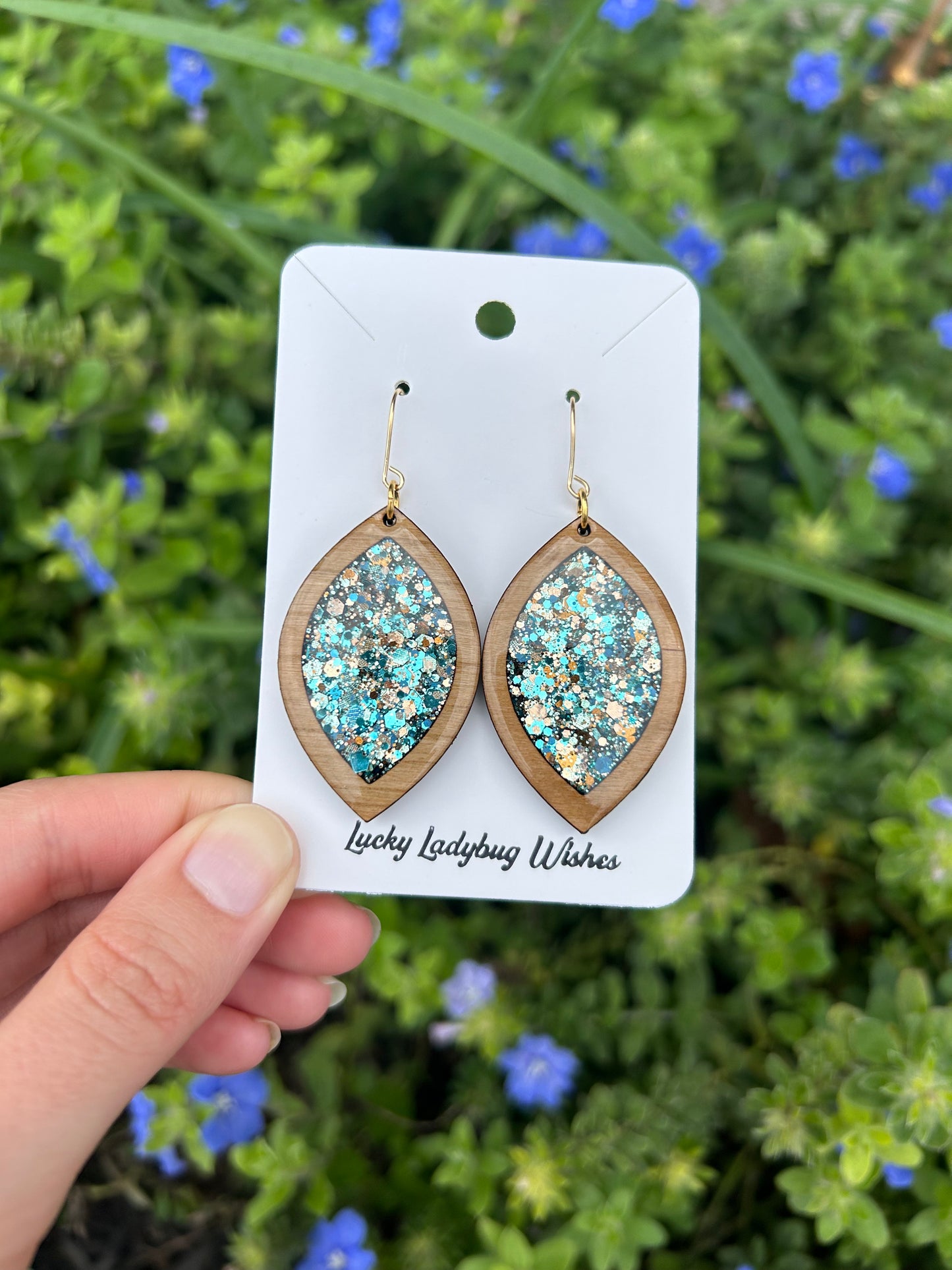 Cleo wooden earrings