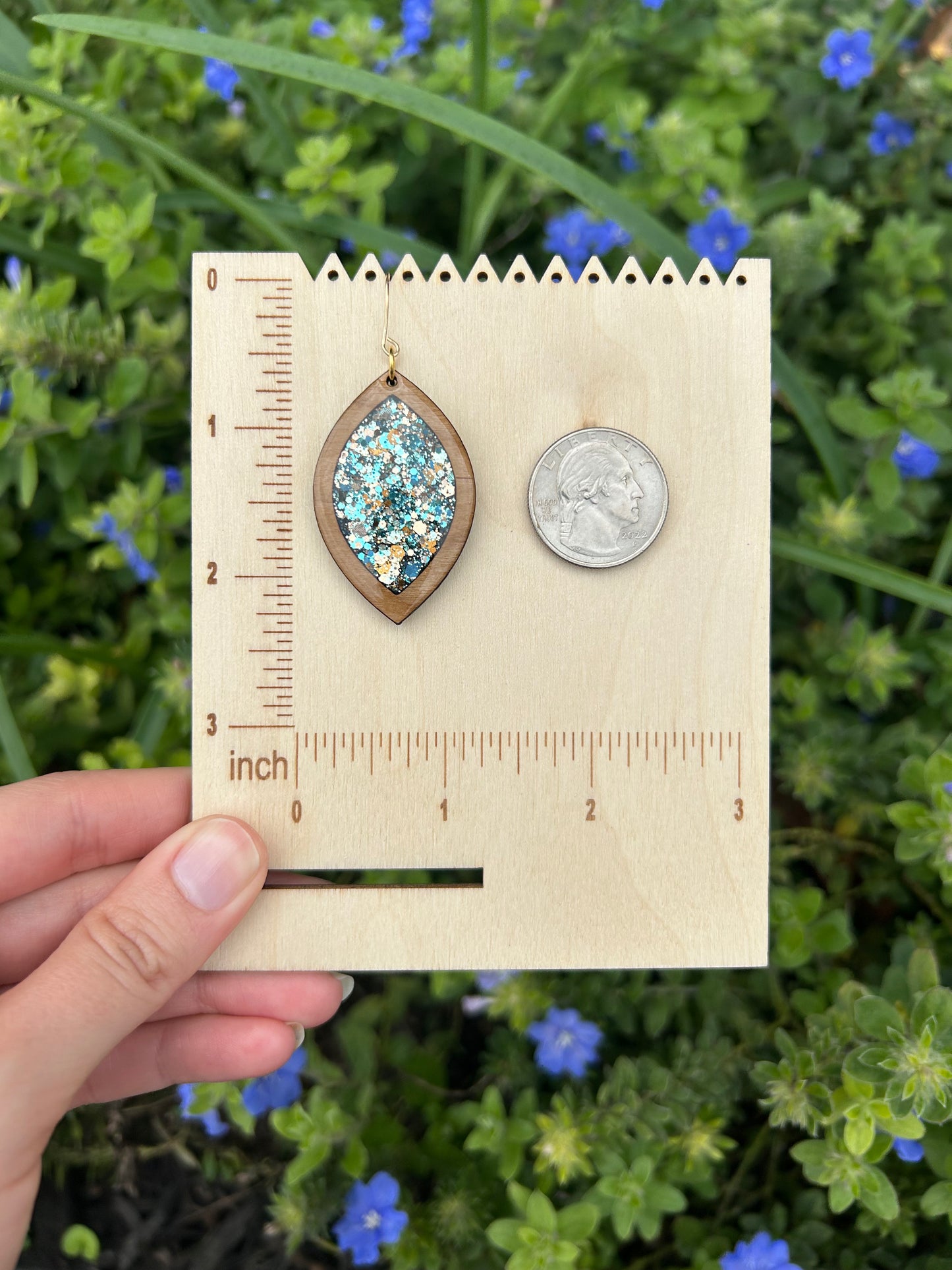 Cleo wooden earrings