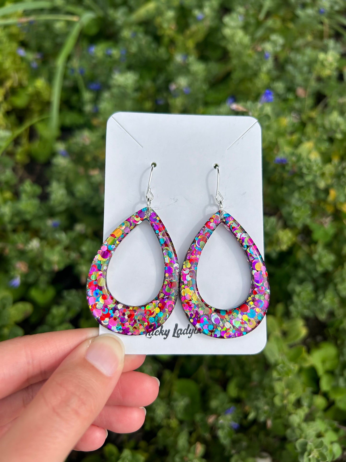 Big Rainbow earrings