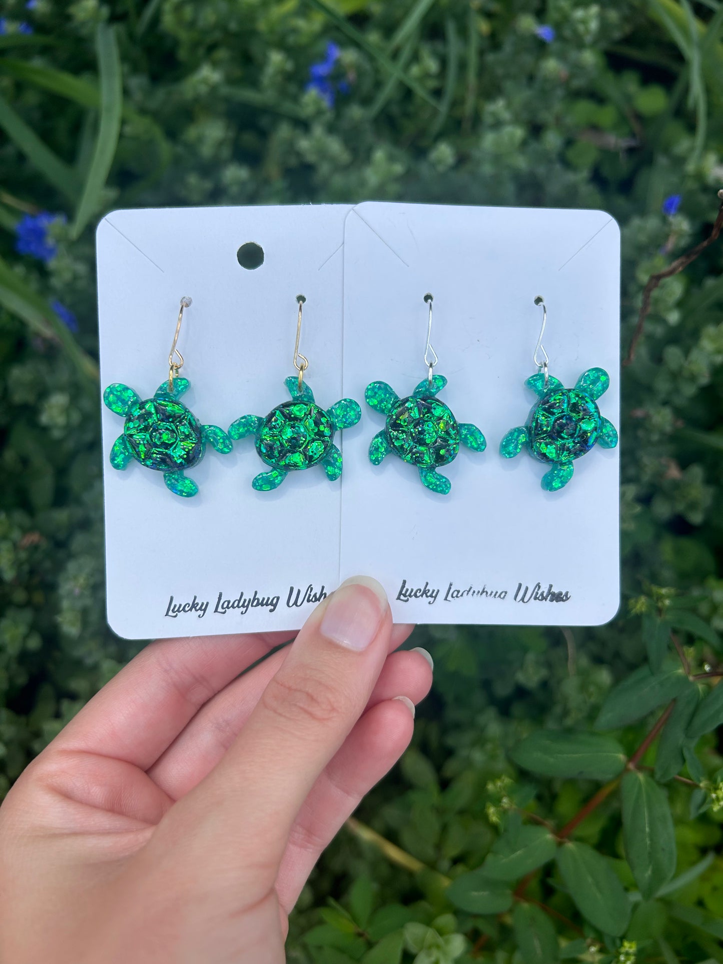 Turtle earrings