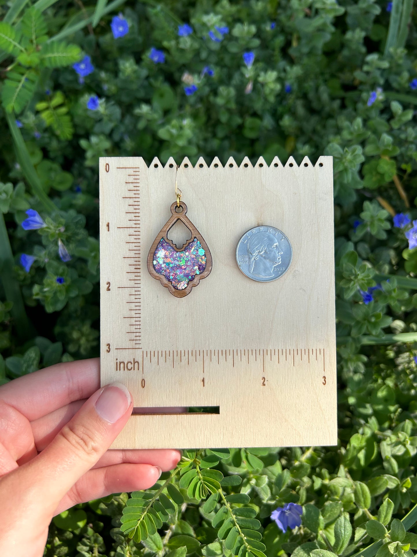 Anna wooden earrings