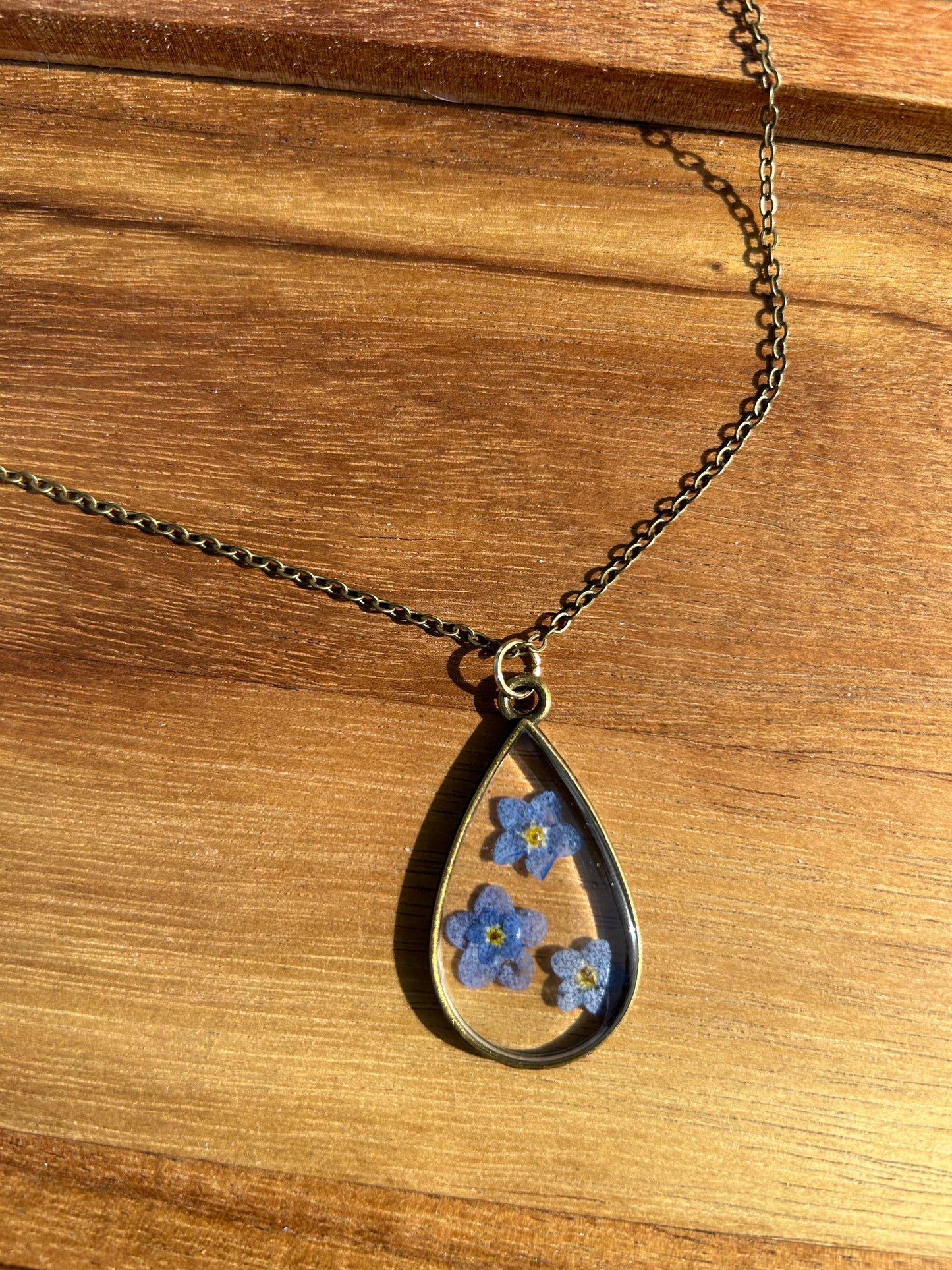 Forget me not necklaces