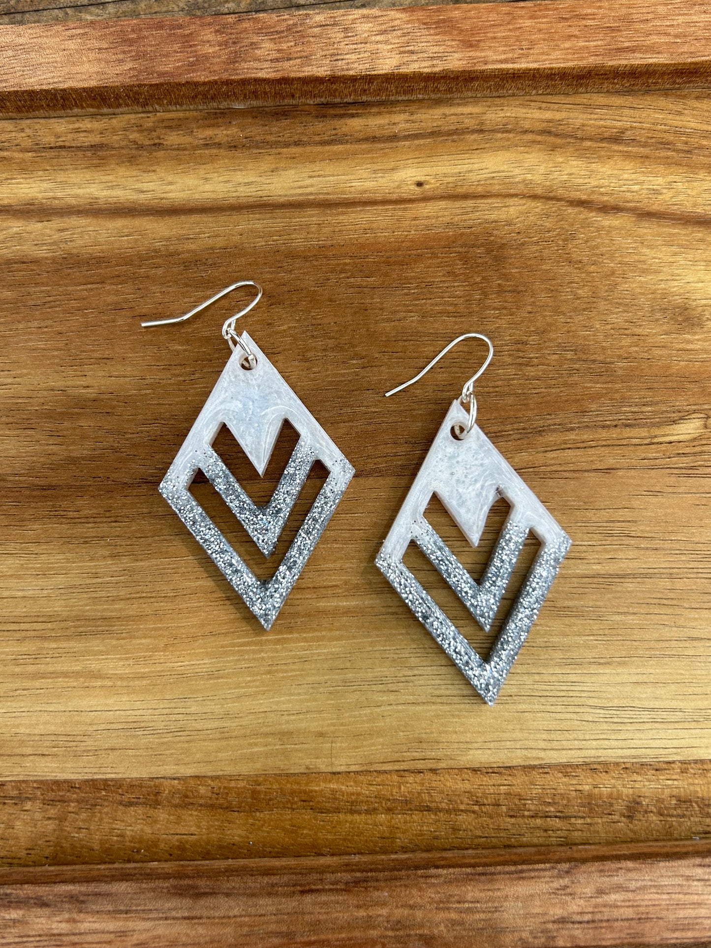 Diamond statement earrings