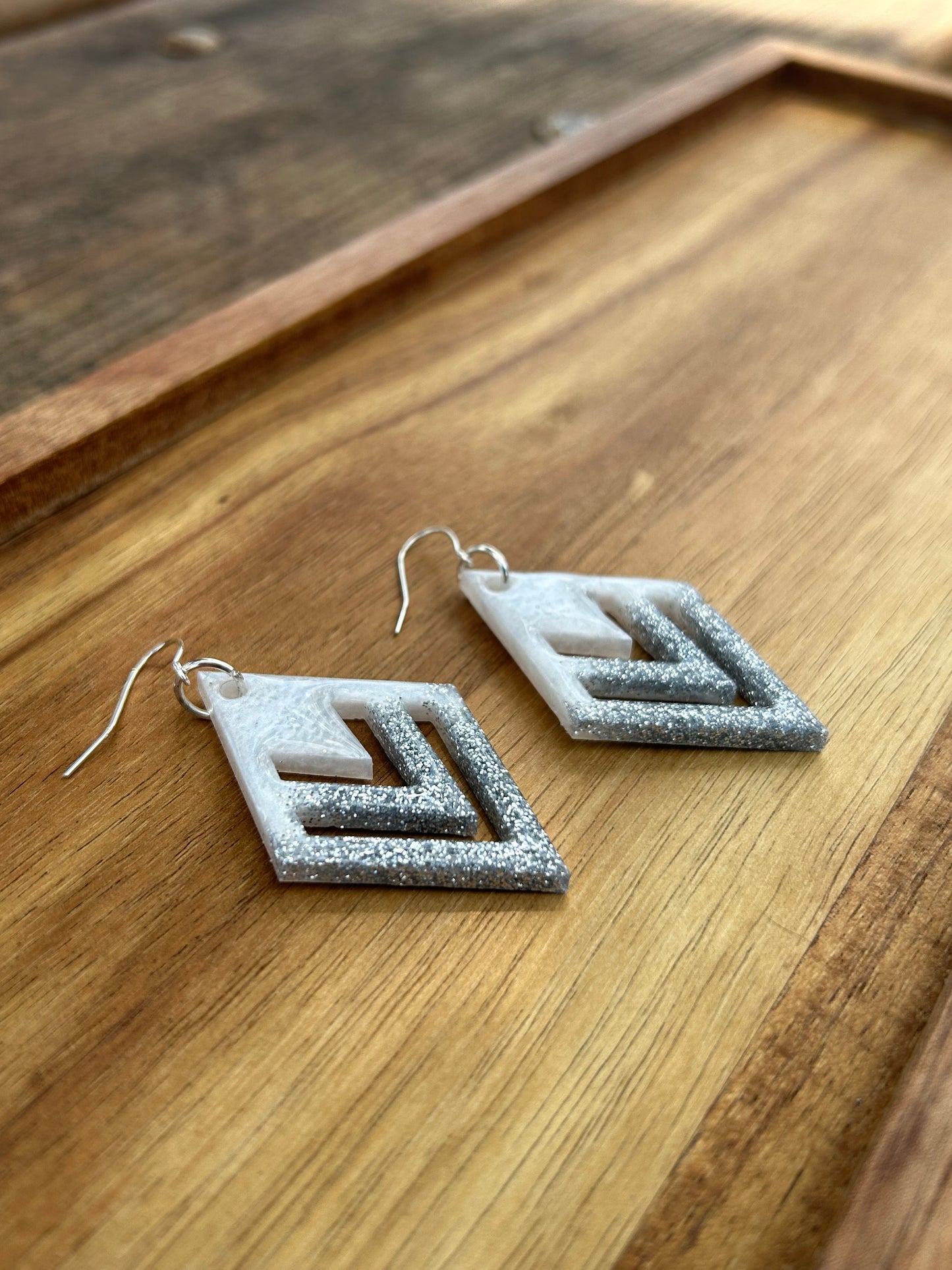 Diamond statement earrings