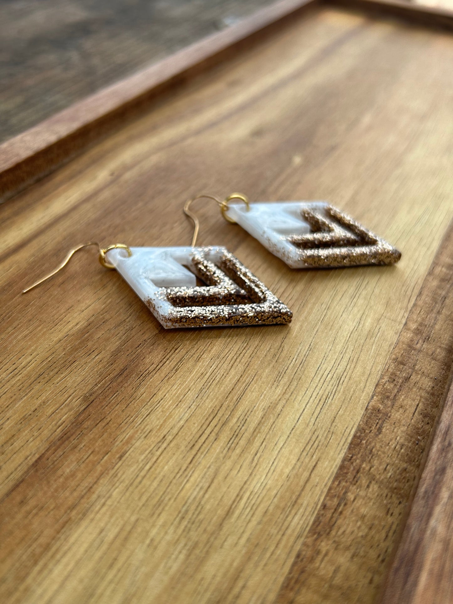 Diamond statement earrings