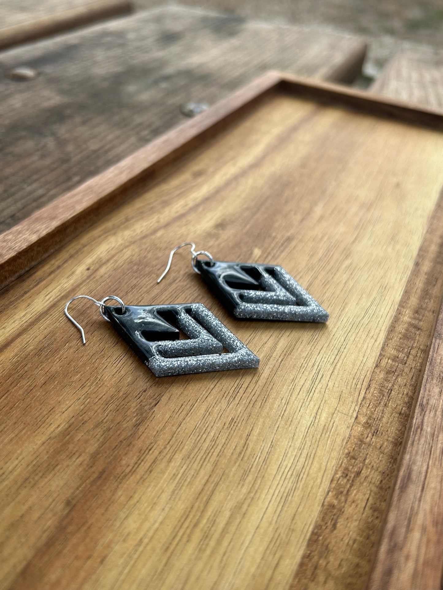 Diamond statement earrings