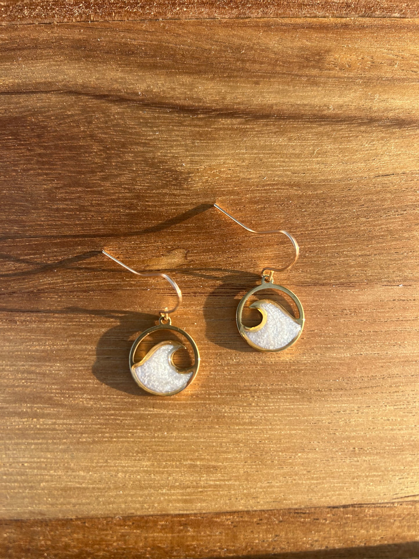 Wave Bezel earrings