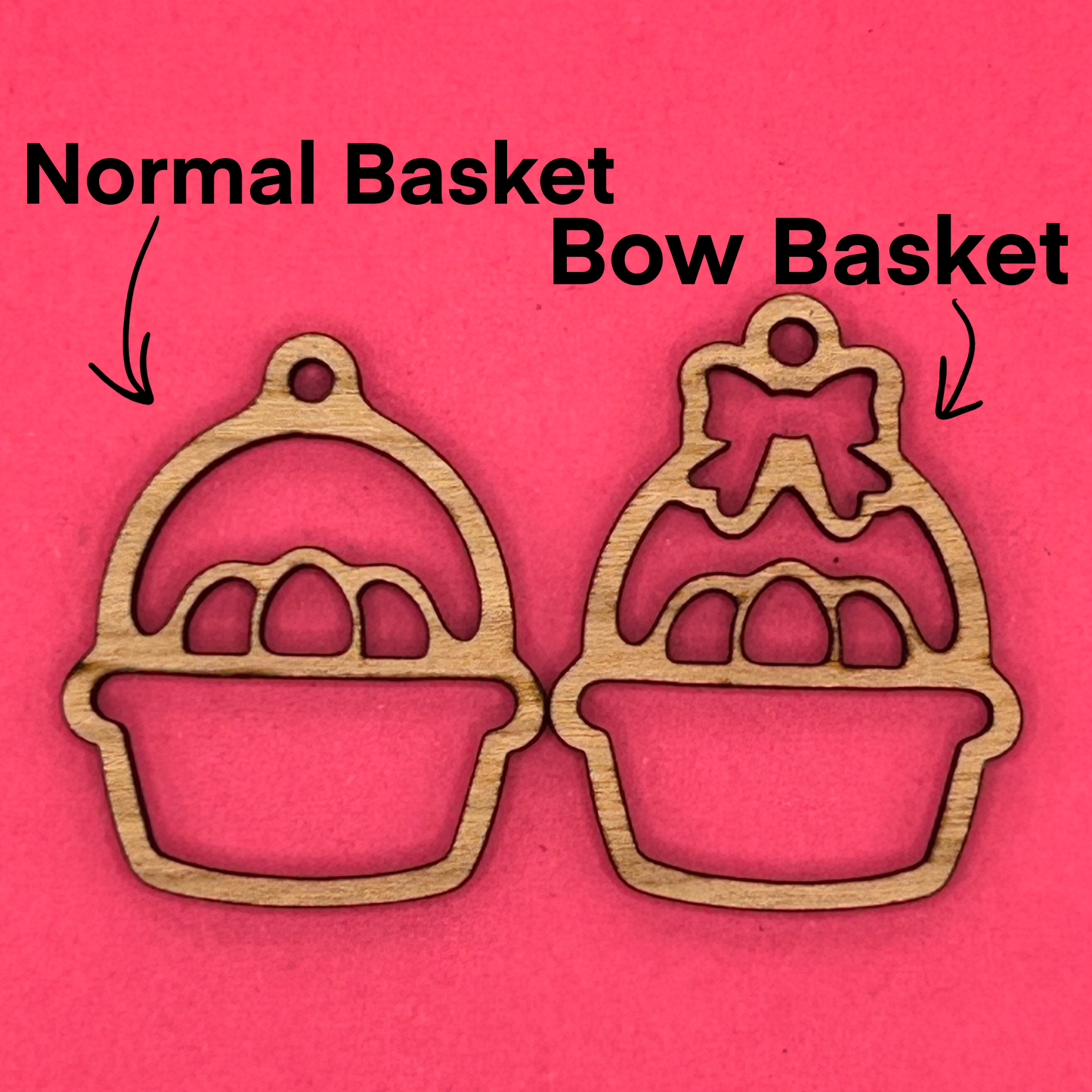 Blank Easter Basket wooden bezels