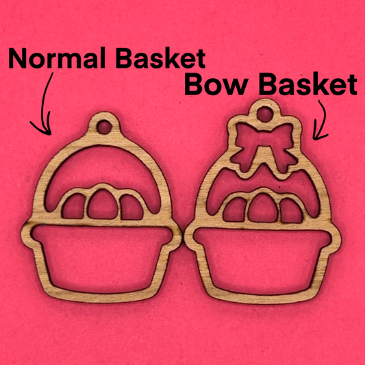 Blank Easter Basket wooden bezels