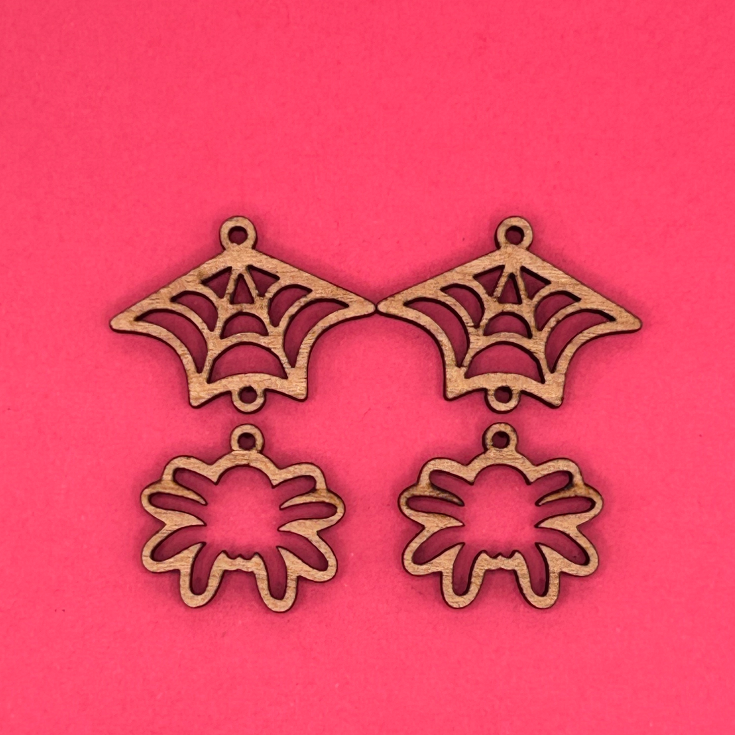 Blank 2 Piece Spiderweb wooden bezels
