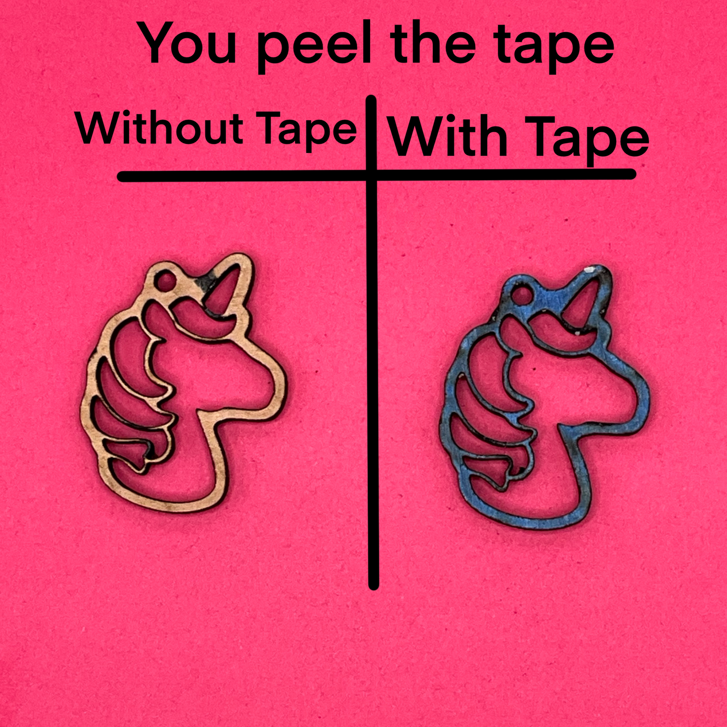 Blank Unicorn wooden bezels