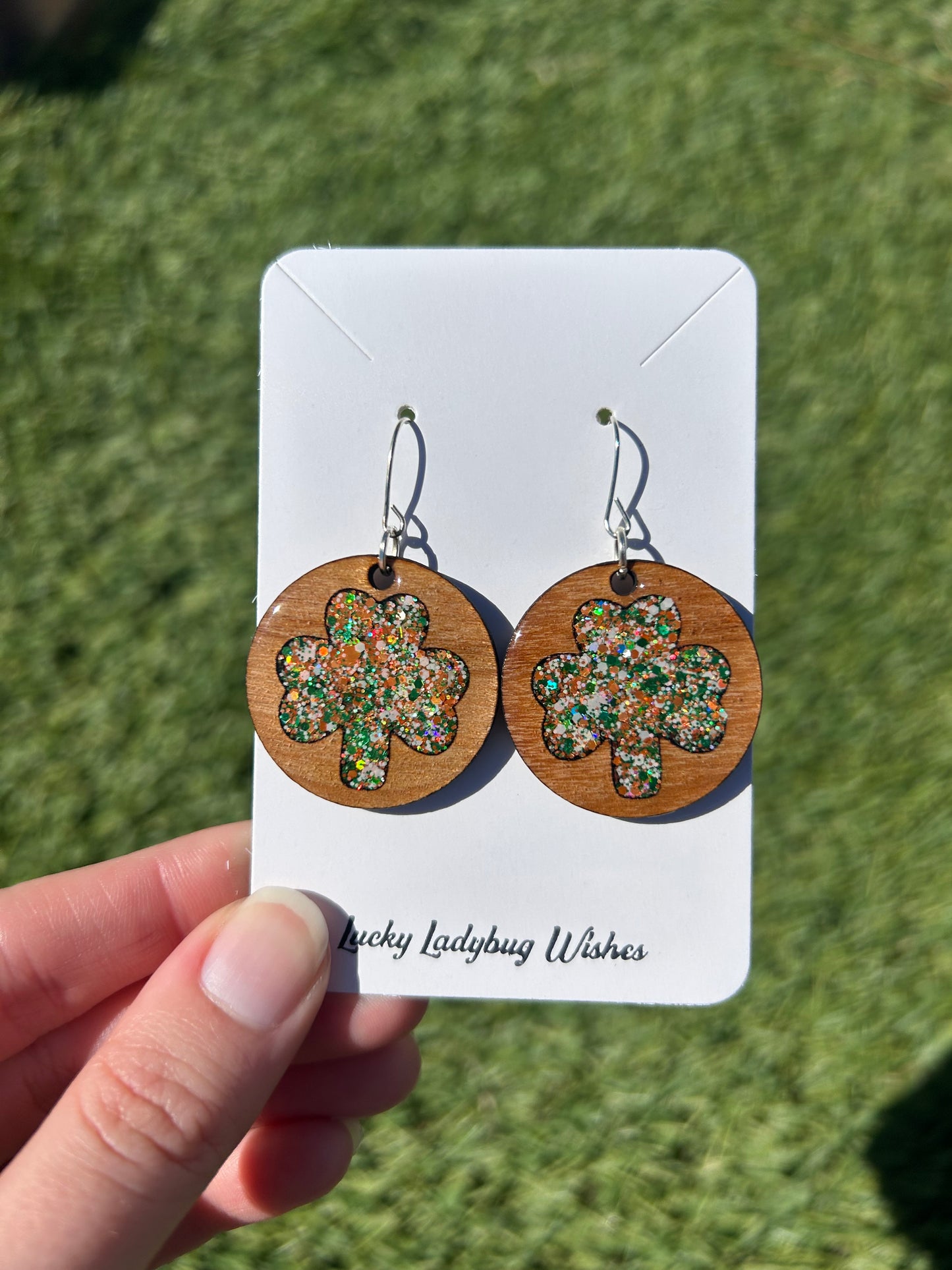 Hoop Clover earrings