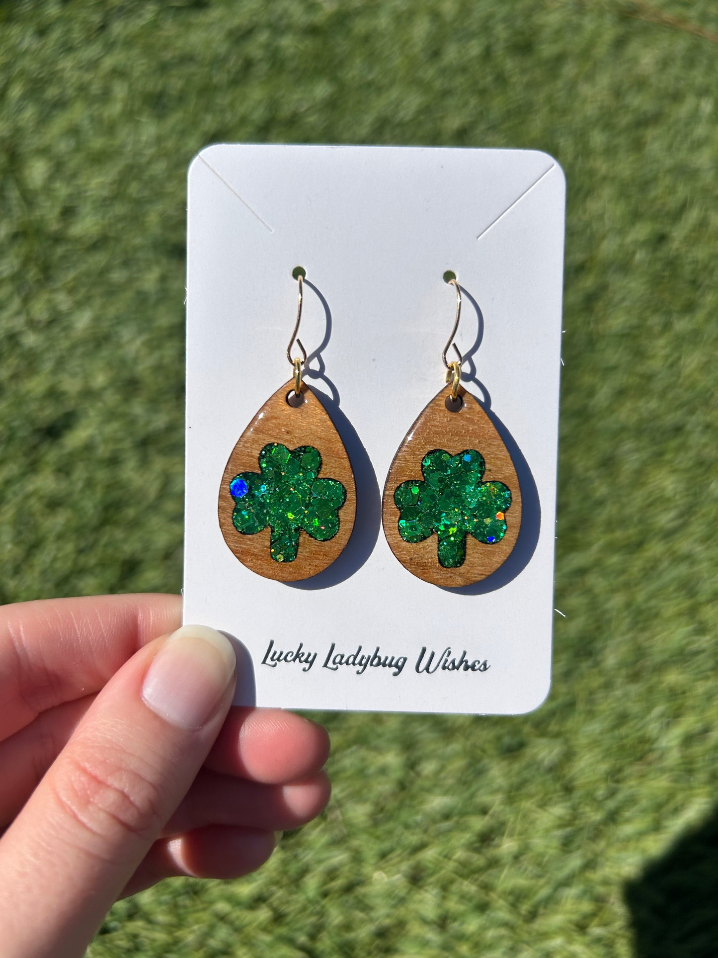 Teardrop Clover earrings