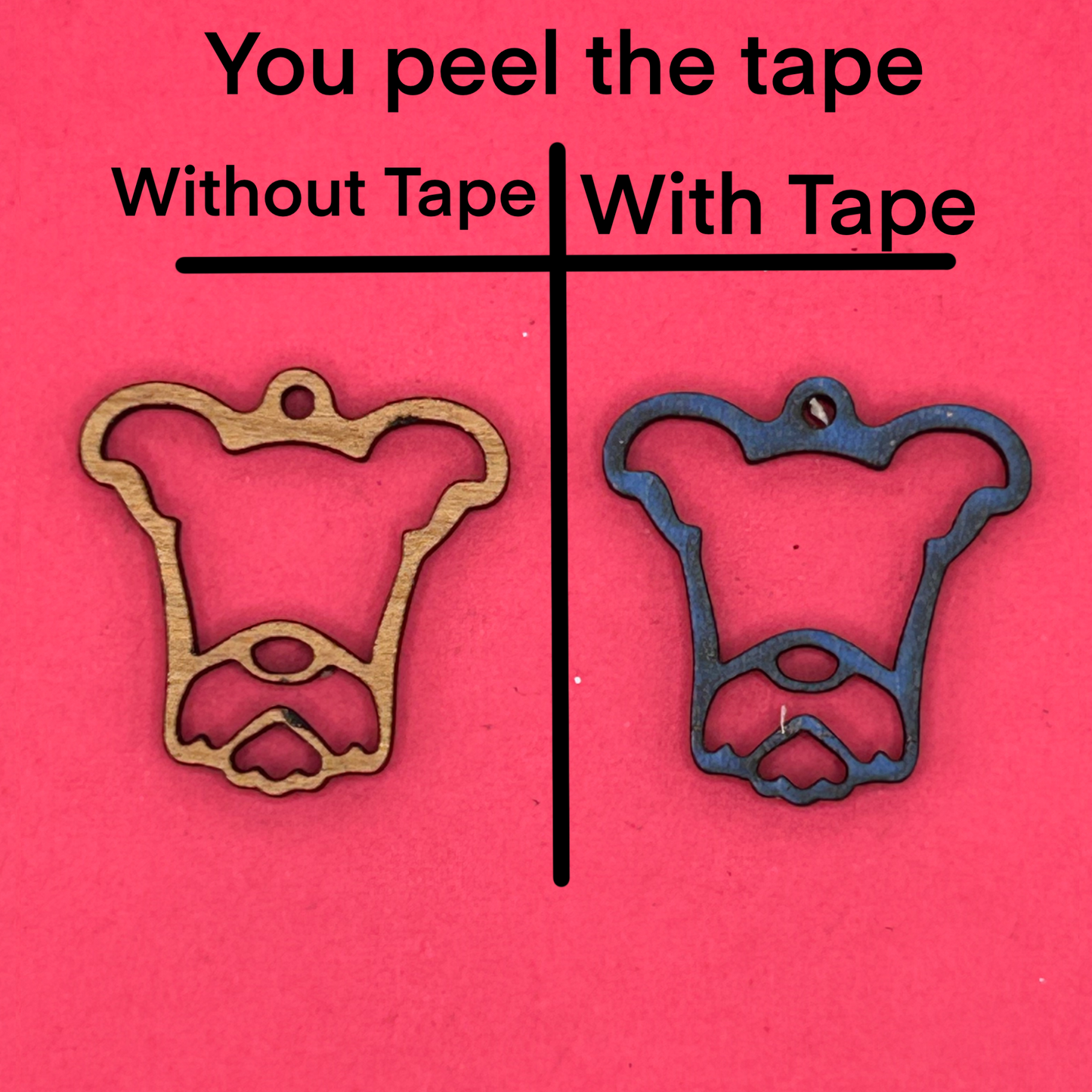 Blank schnauzer wooden bezels