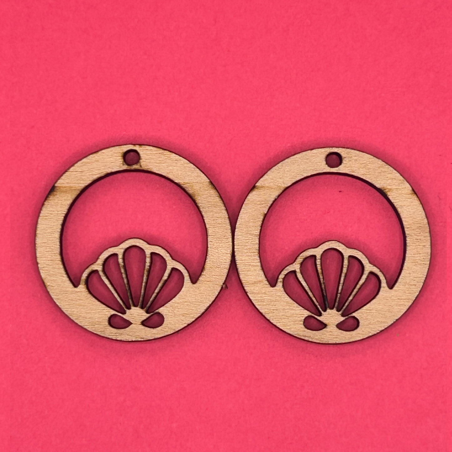 Blank Hoop Shell wooden bezels