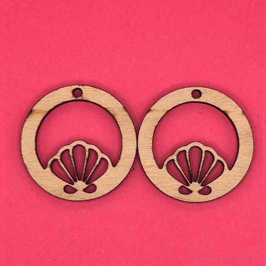 Blank Hoop Shell wooden bezels