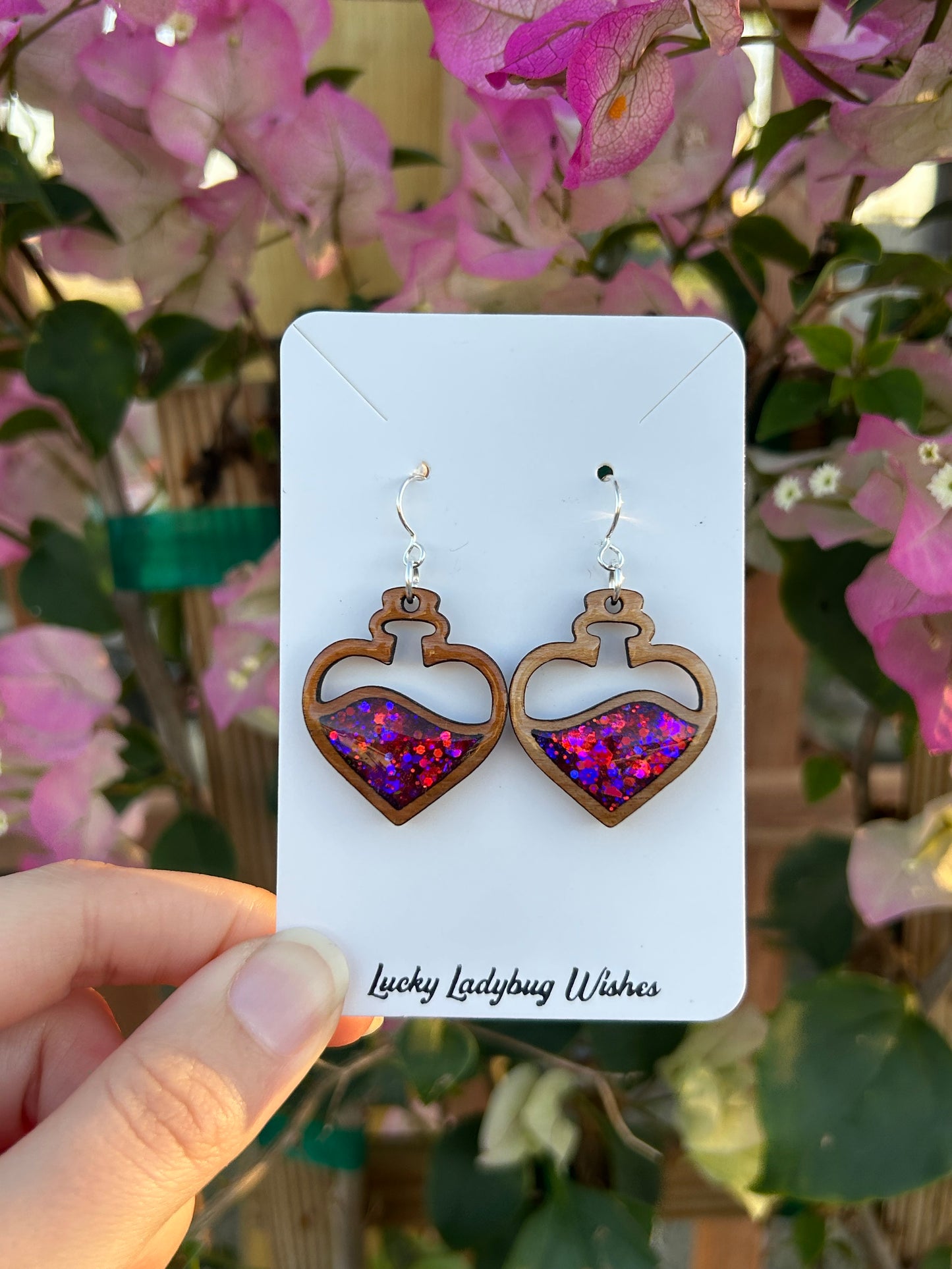 Love potion earrings