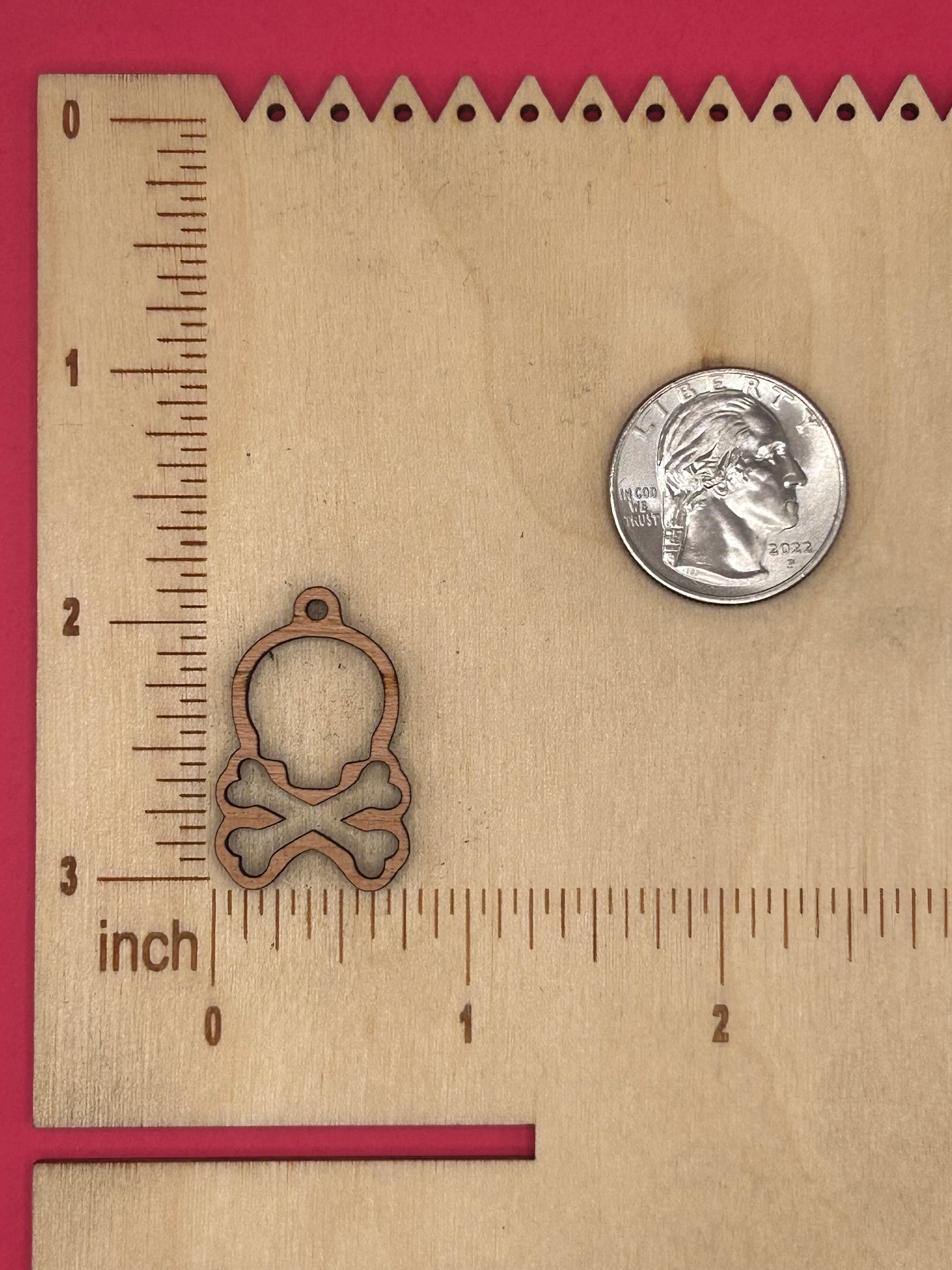 Blank Skull with Crossbones wooden bezels
