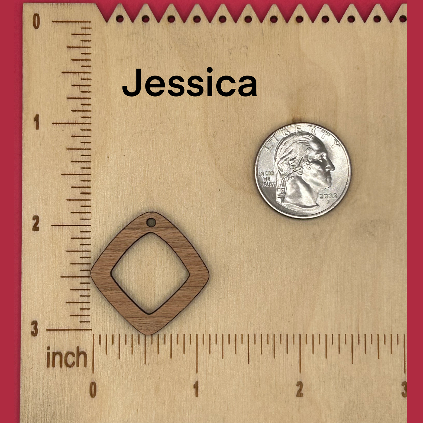 Blank jessica wooden bezels
