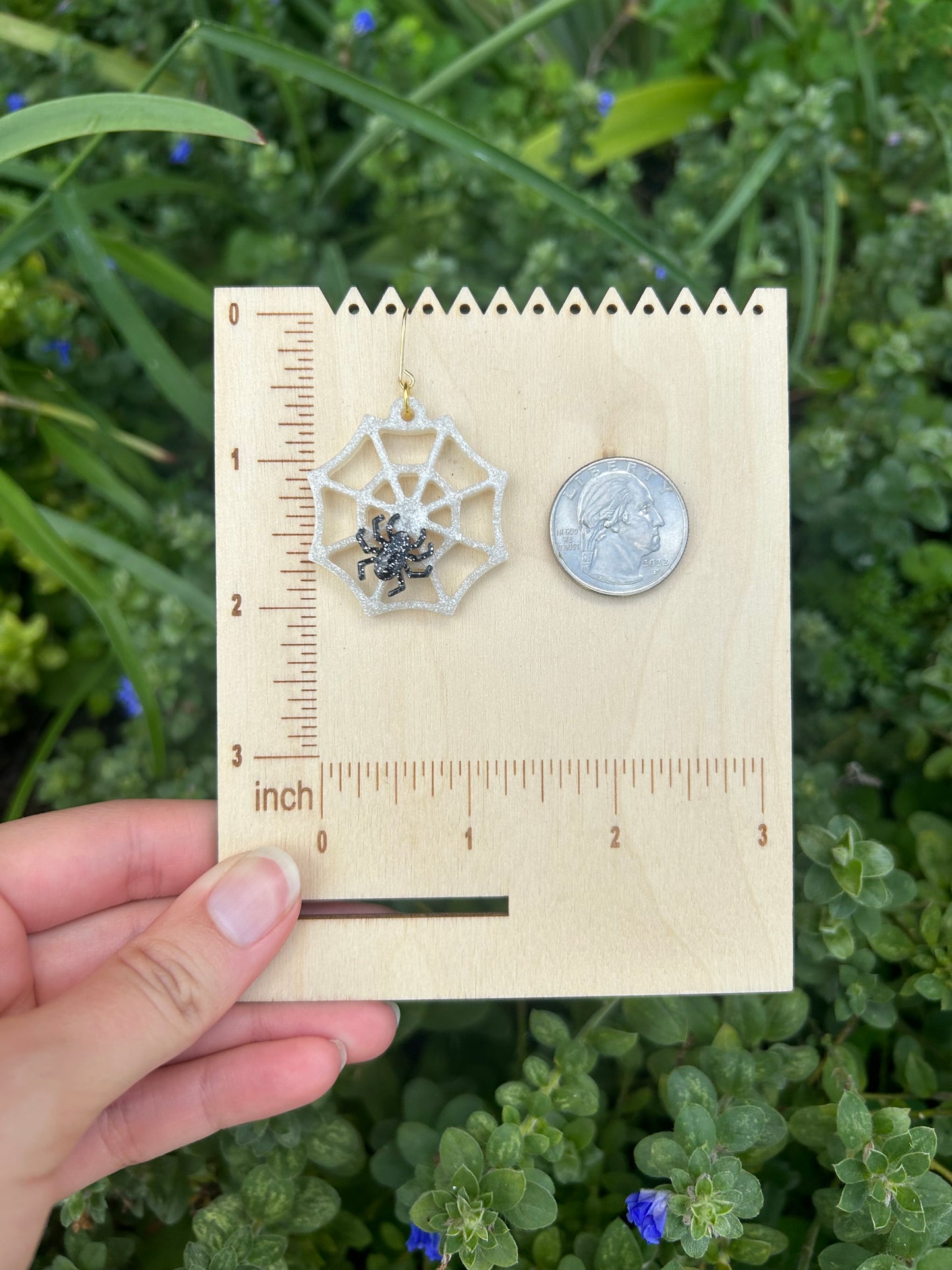 Spiderweb earrings
